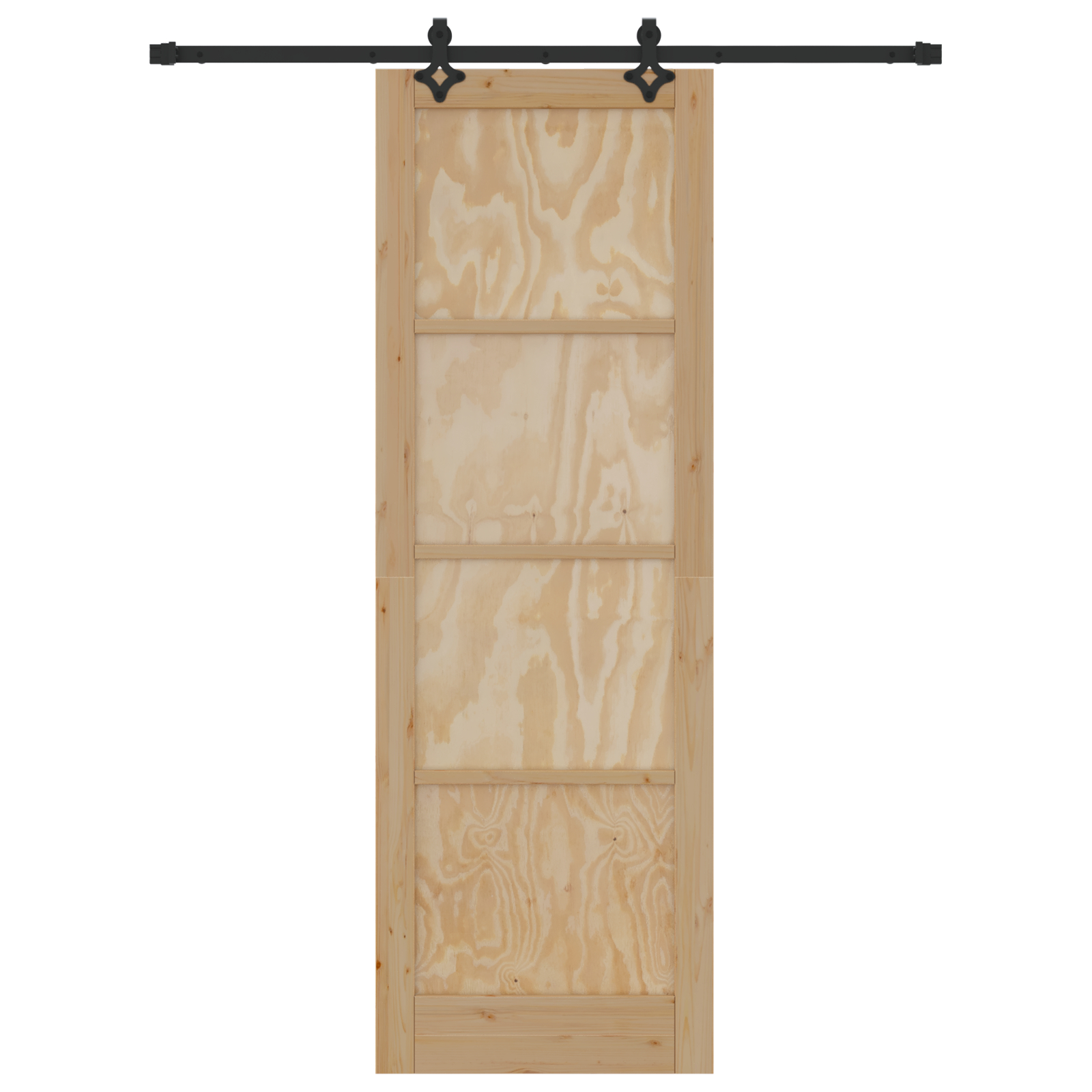 Ușa Glisantă vidaXL cu Set de Accesorii 78x232 cm Lemn Solid Pin