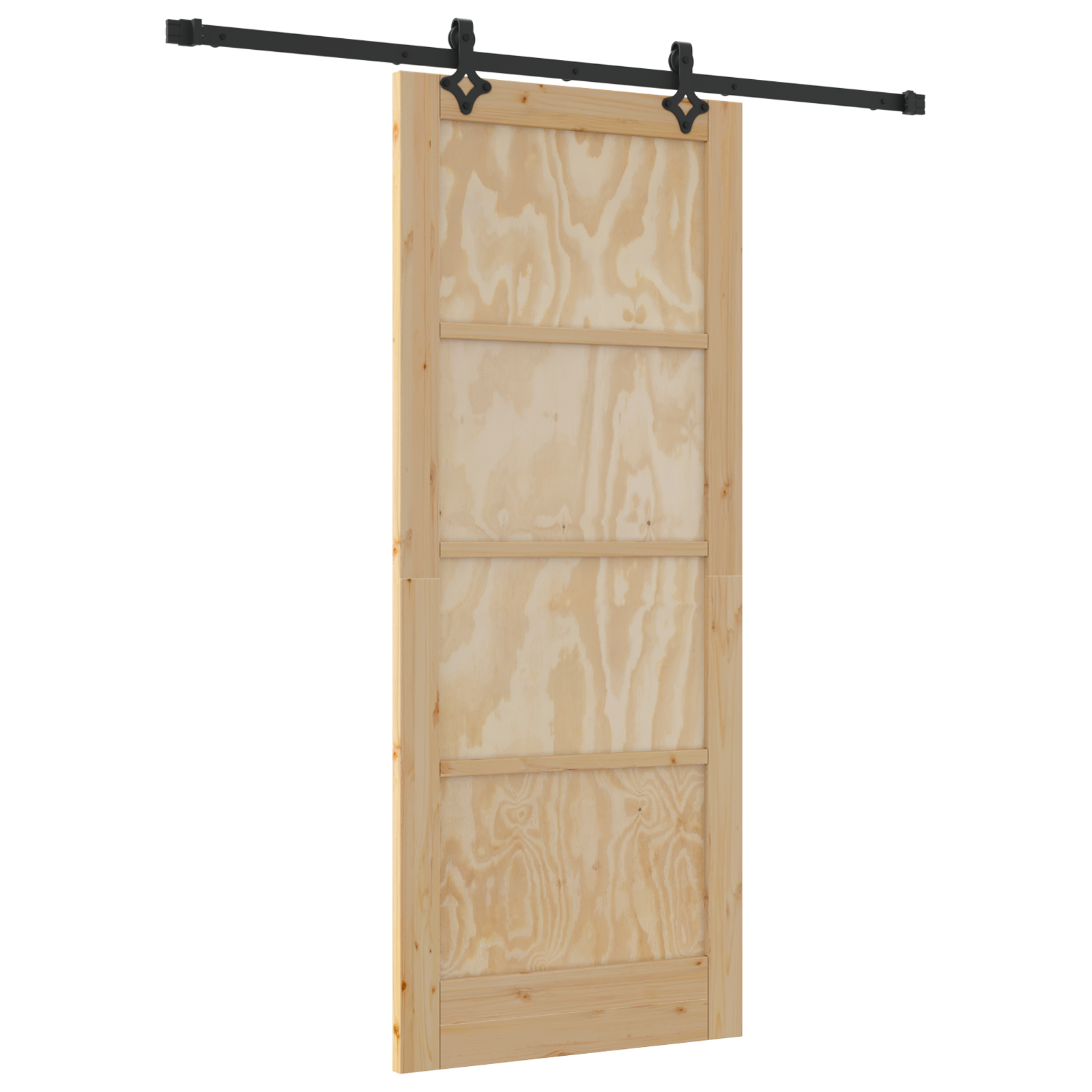Ușă glisantă vidaXL cu set de accesorii 83x202 cm Lemn masiv de pin