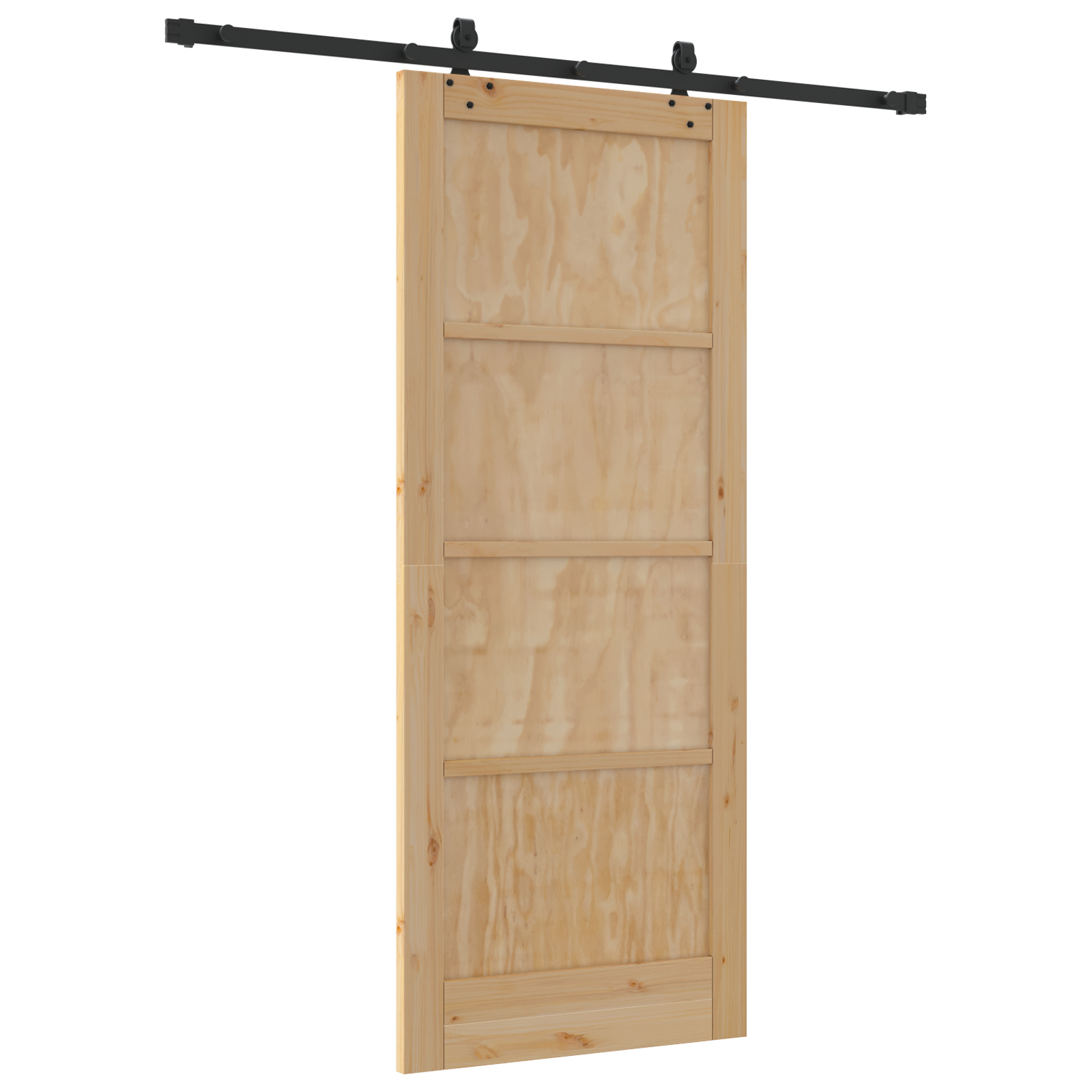 Ușă glisantă vidaXL cu set de accesorii 83x202 cm Lemn masiv de pin