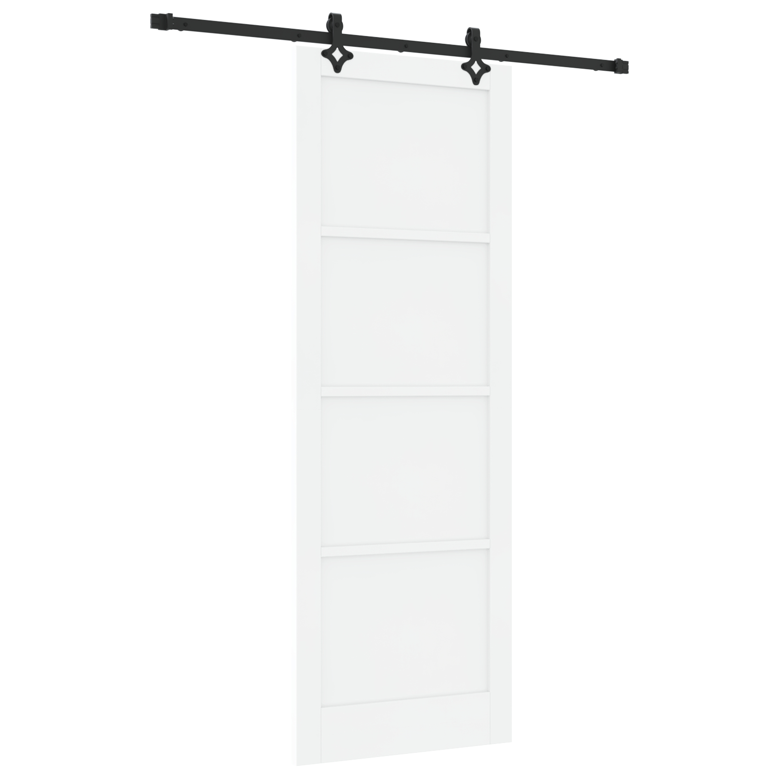 vidaXL Ușă Culisantă Manual Alb și negru 83 x 232 cm vidaXL Ușă Culisantă Manual Alb și negru 83 x 232 cm