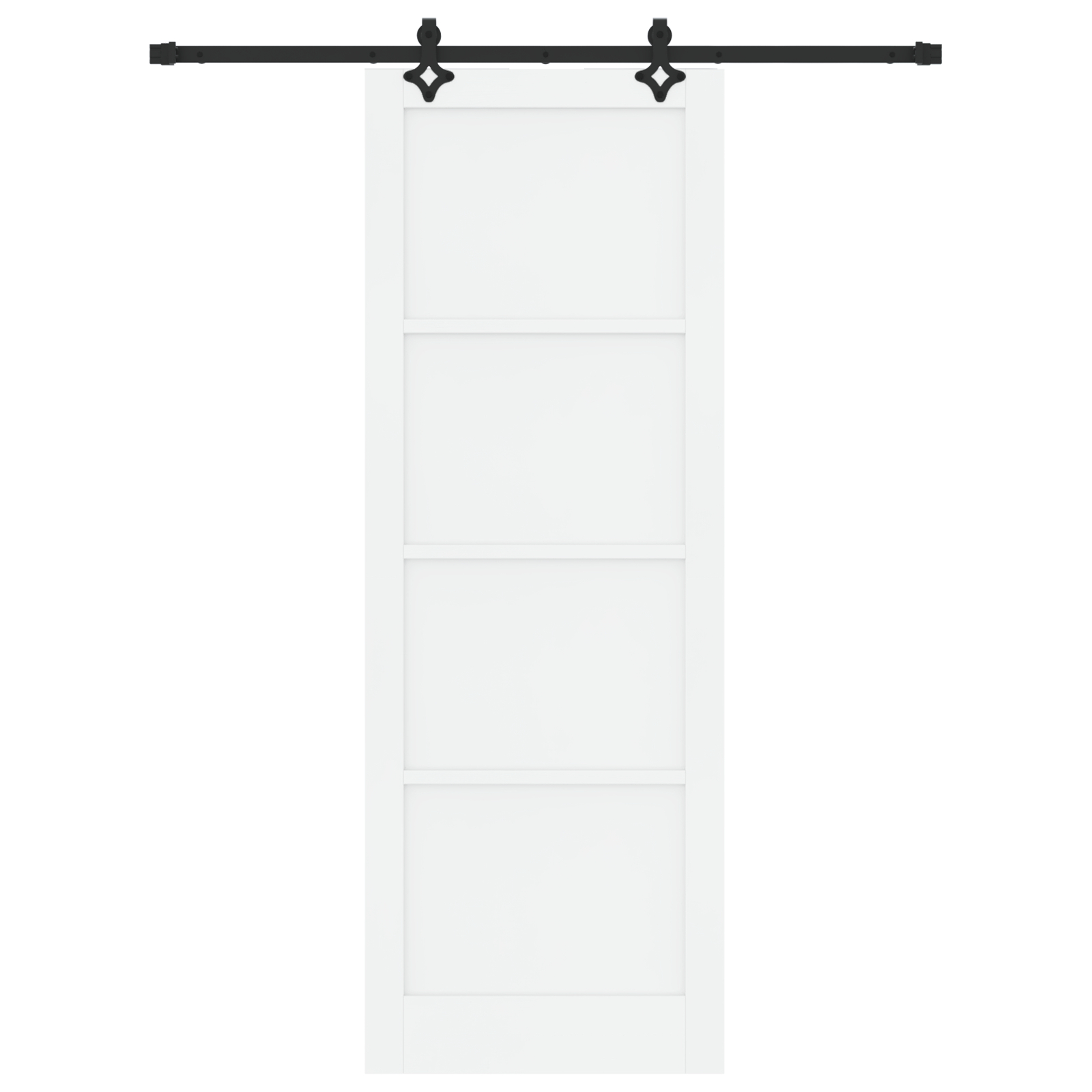 vidaXL Ușă Culisantă Manual Alb și negru 83 x 232 cm vidaXL Ușă Culisantă Manual Alb și negru 83 x 232 cm
