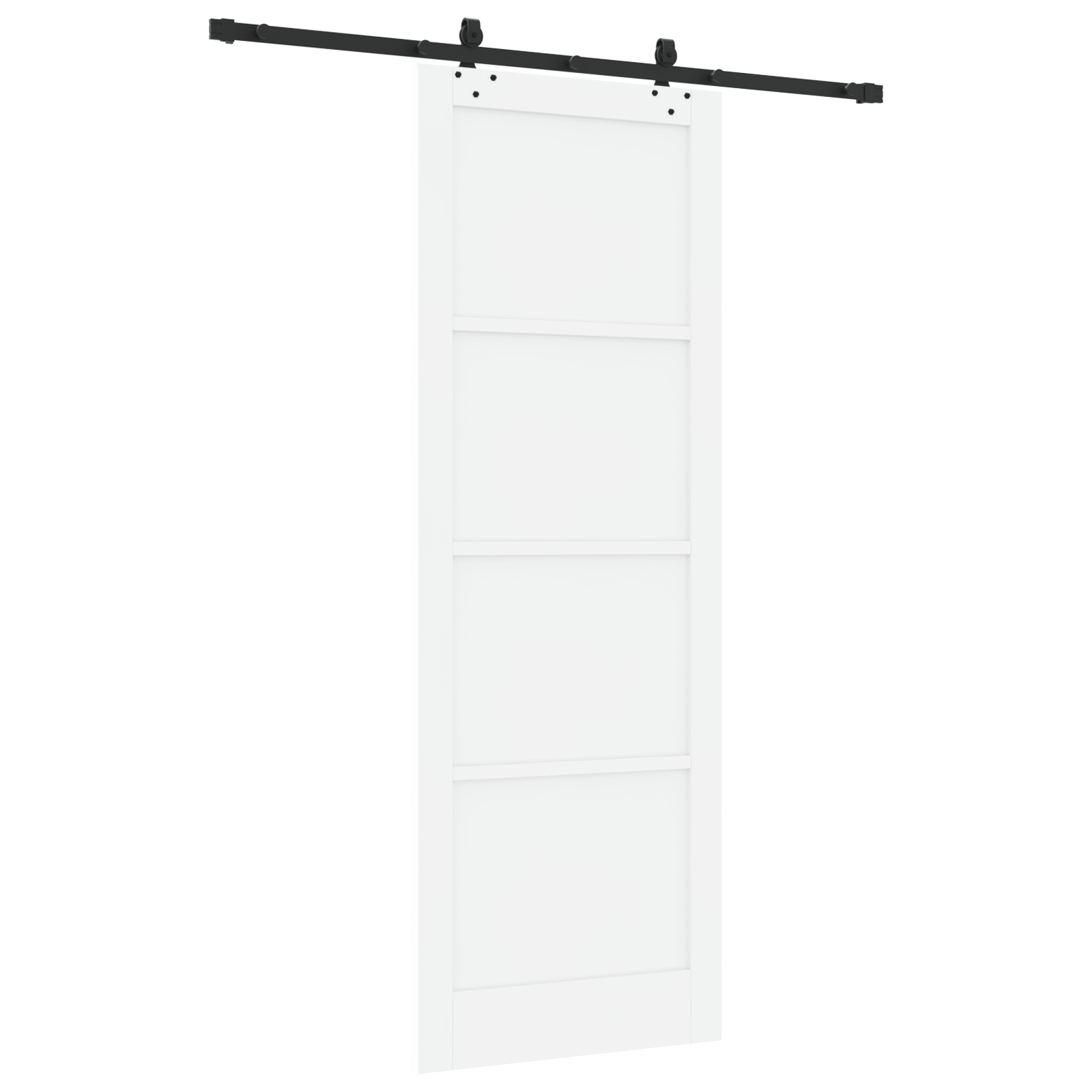 vidaXL Ușă Culisantă Manual Alb și negru 83 x 232 cm vidaXL Ușă Culisantă Manual Alb și negru 83 x 232 cm