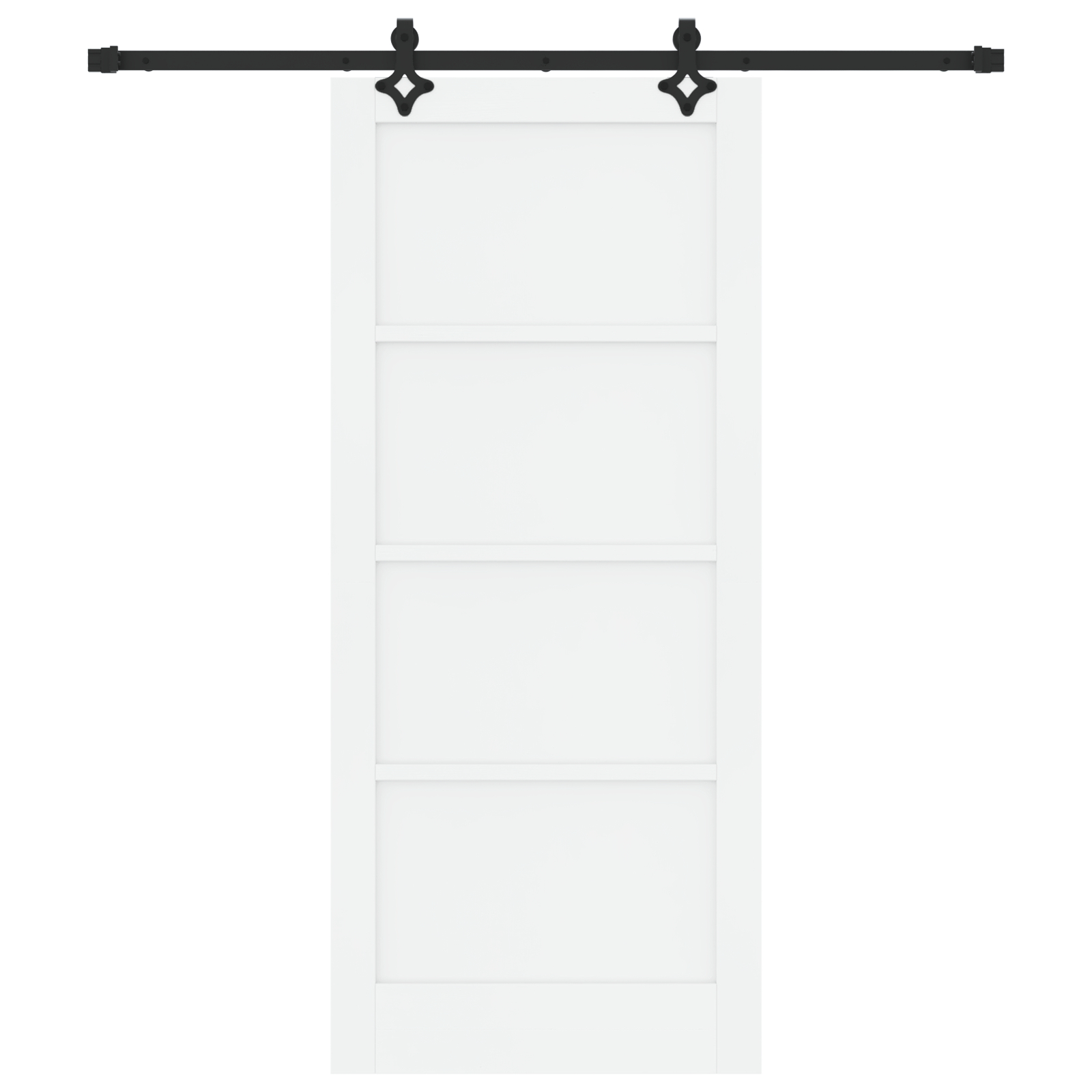 vidaXL Ușă Culisantă Manual Alb și negru 86 x 198.5 cm vidaXL Ușă Culisantă Manual Alb și negru 86 x 198.5 cm