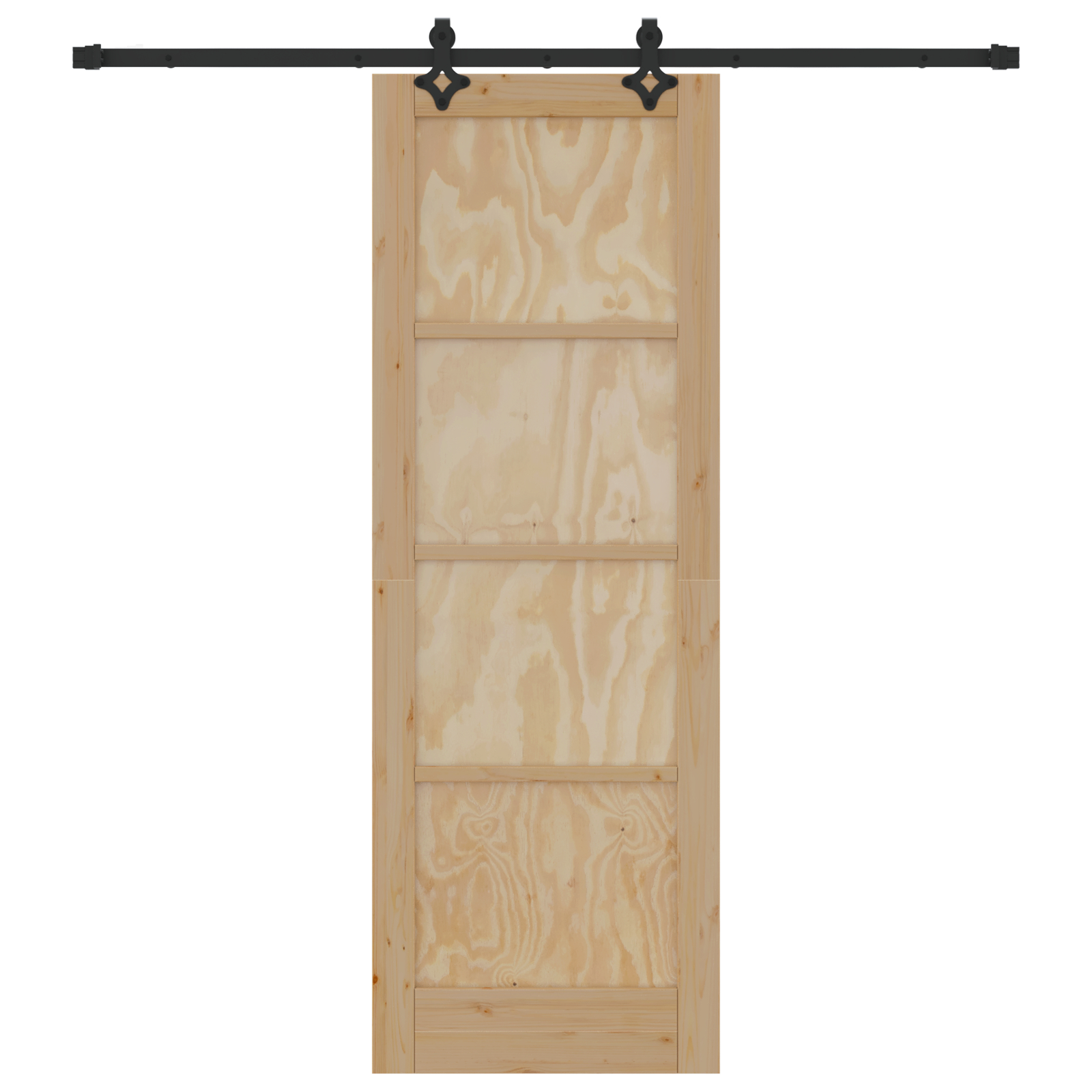 Ușa glisantă vidaXL cu set de accesorii 73.5x211 cm Lemn masiv de pin