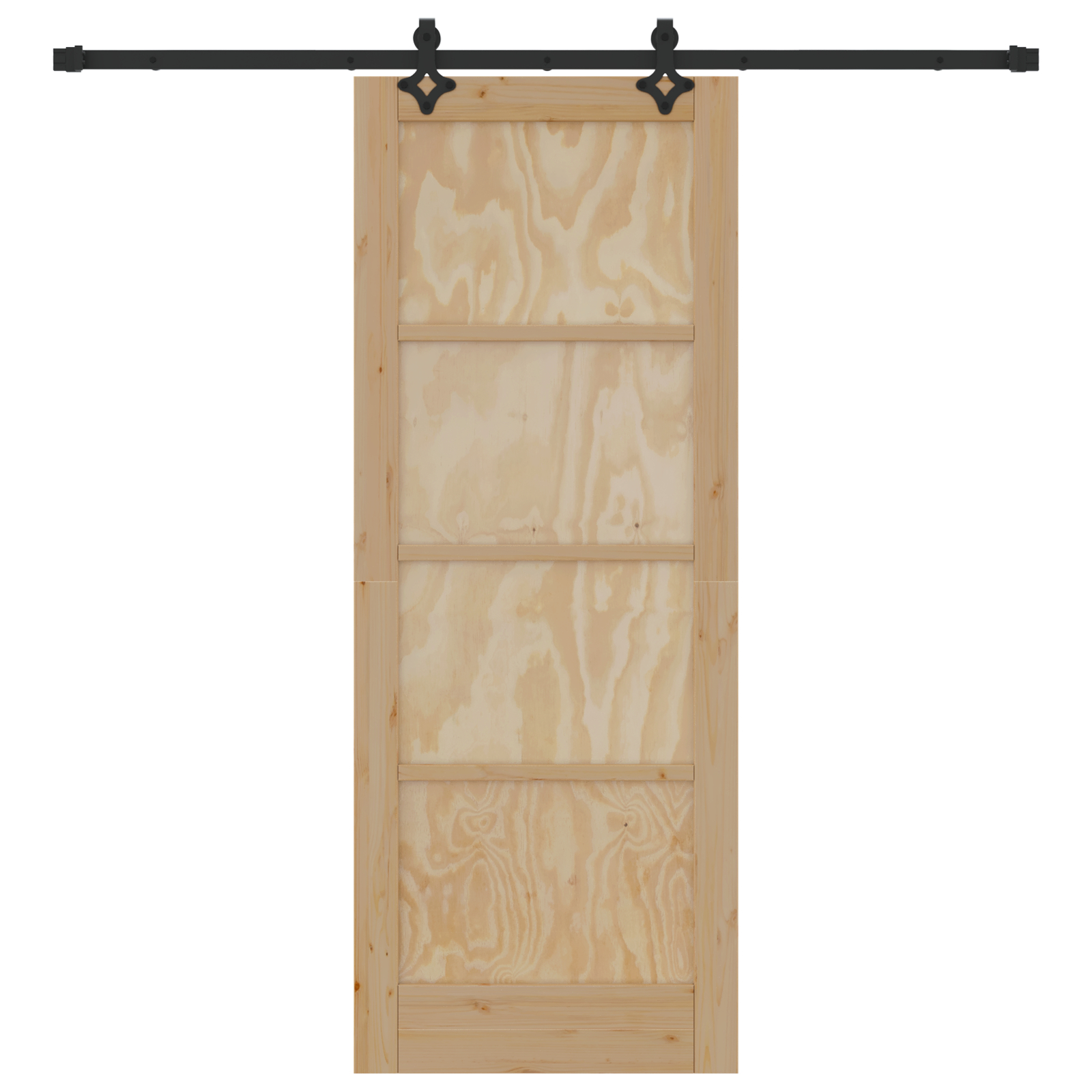 vidaXL Ușă Culisantă Manual Natural și negru 78 x 202 cm vidaXL Ușă Culisantă Manual Natural și negru 78 x 202 cm