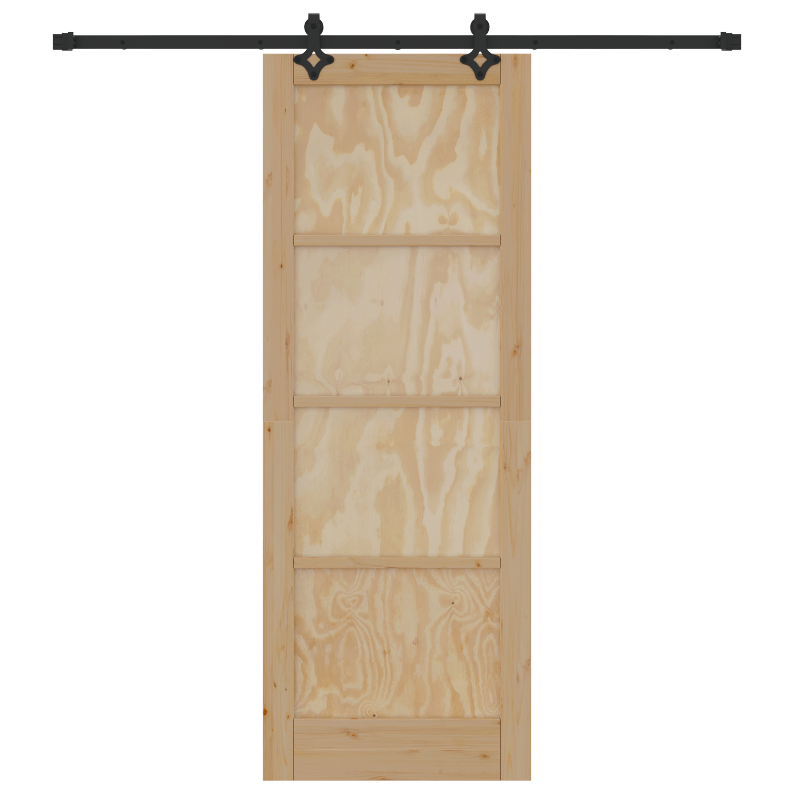vidaXL Ușă Culisantă Manual Natural și negru 78 x 211 cm vidaXL Ușă Culisantă Manual Natural și negru 78 x 211 cm