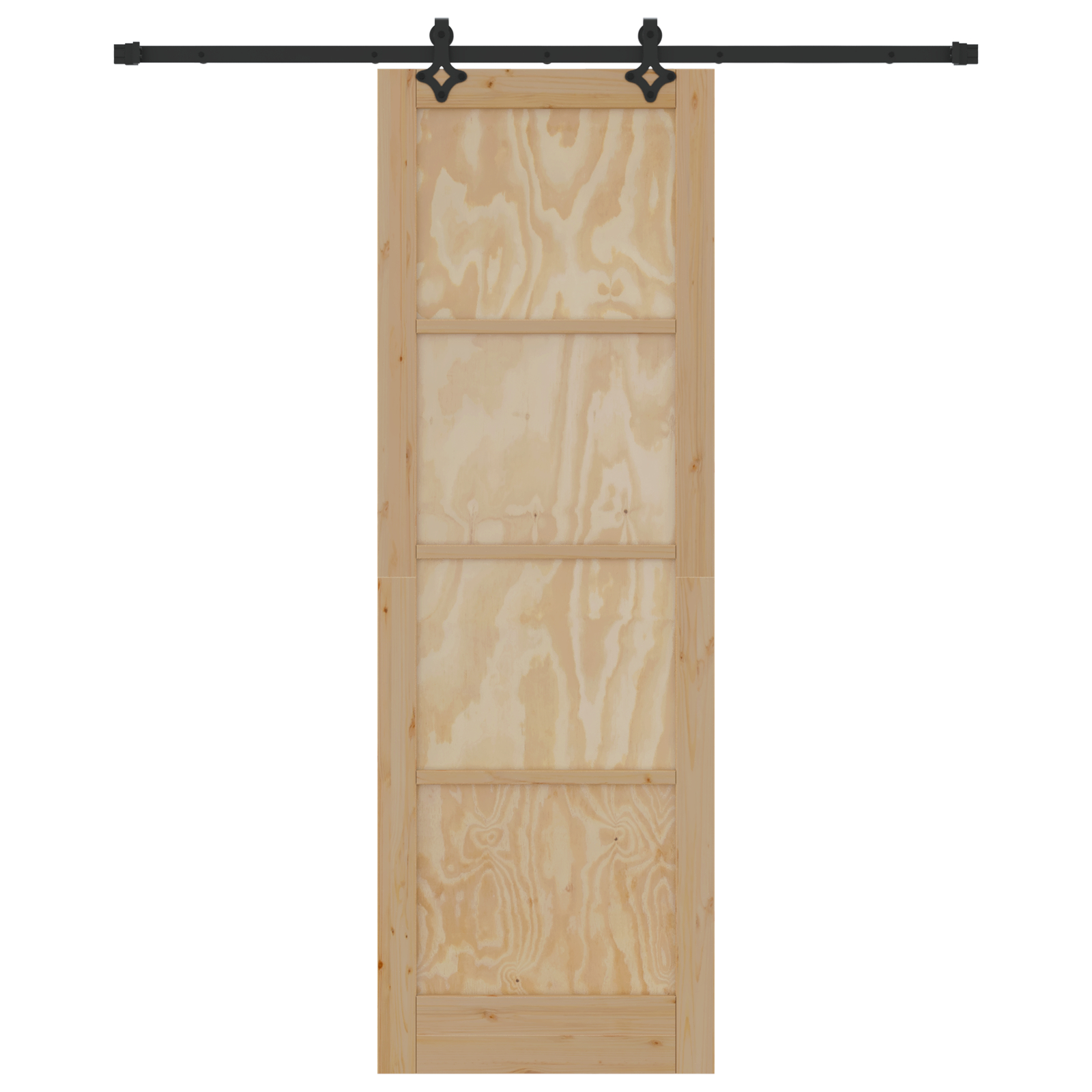 Ușa glisantă vidaXL cu set de accesorii 78x232 cm din lemn masiv de pin