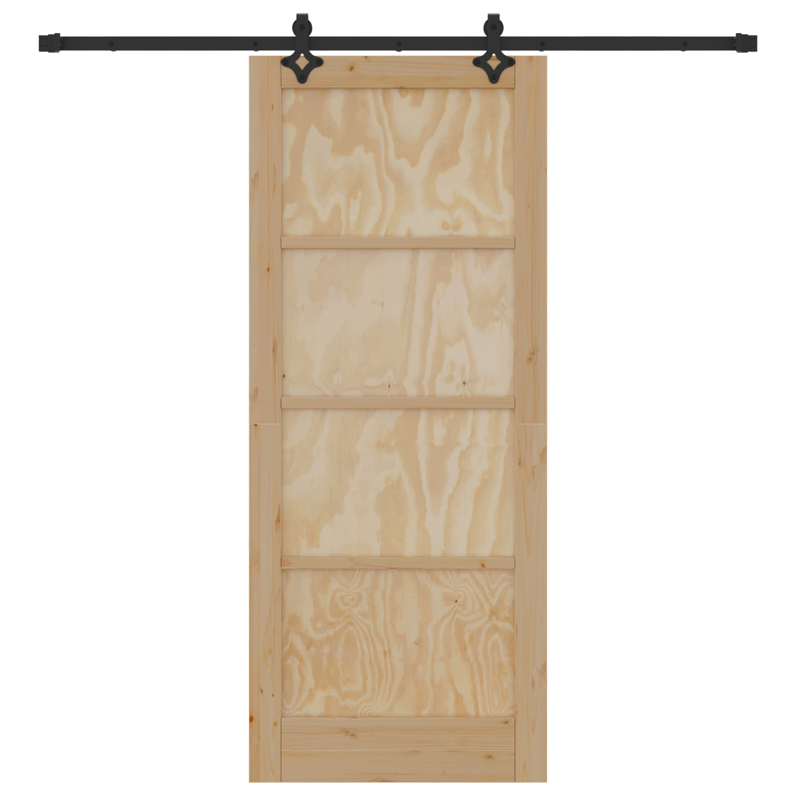 Ușă Glisantă vidaXL cu Set de Accesorii 83x202 cm Lemn Masiv de Pin