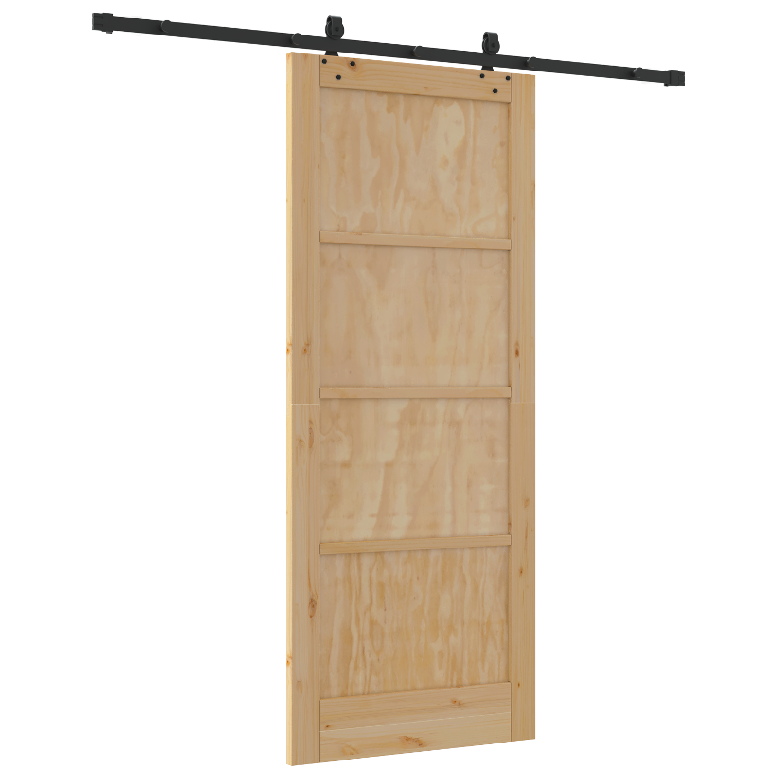 Ușă Glisantă vidaXL cu Set de Accesorii 83x202 cm Lemn Masiv de Pin