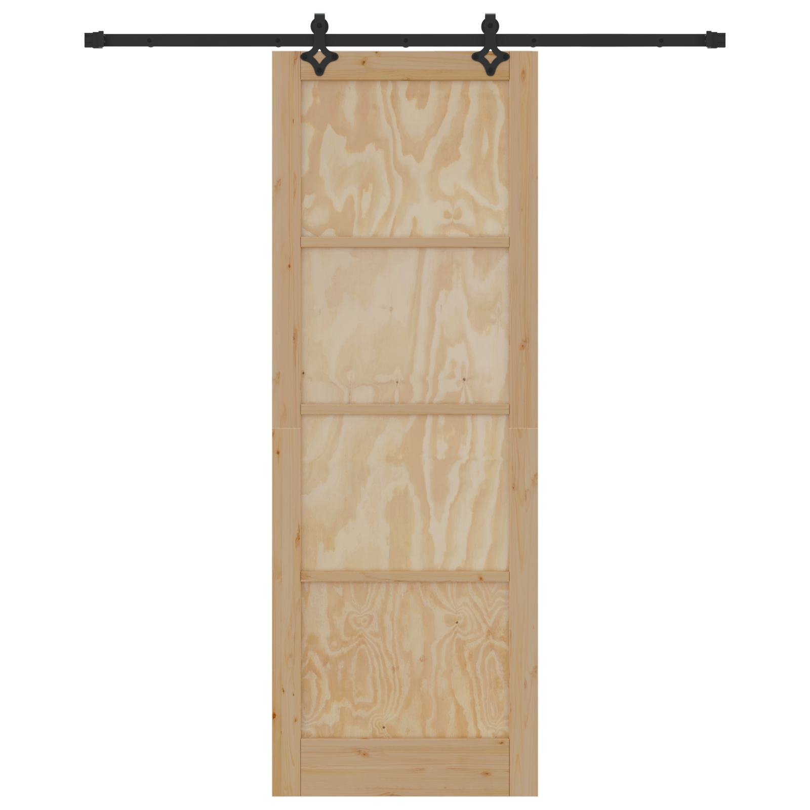 vidaXL Ușă glisantă Natural și Negru 83 x 232 cm Lemn de pin masiv