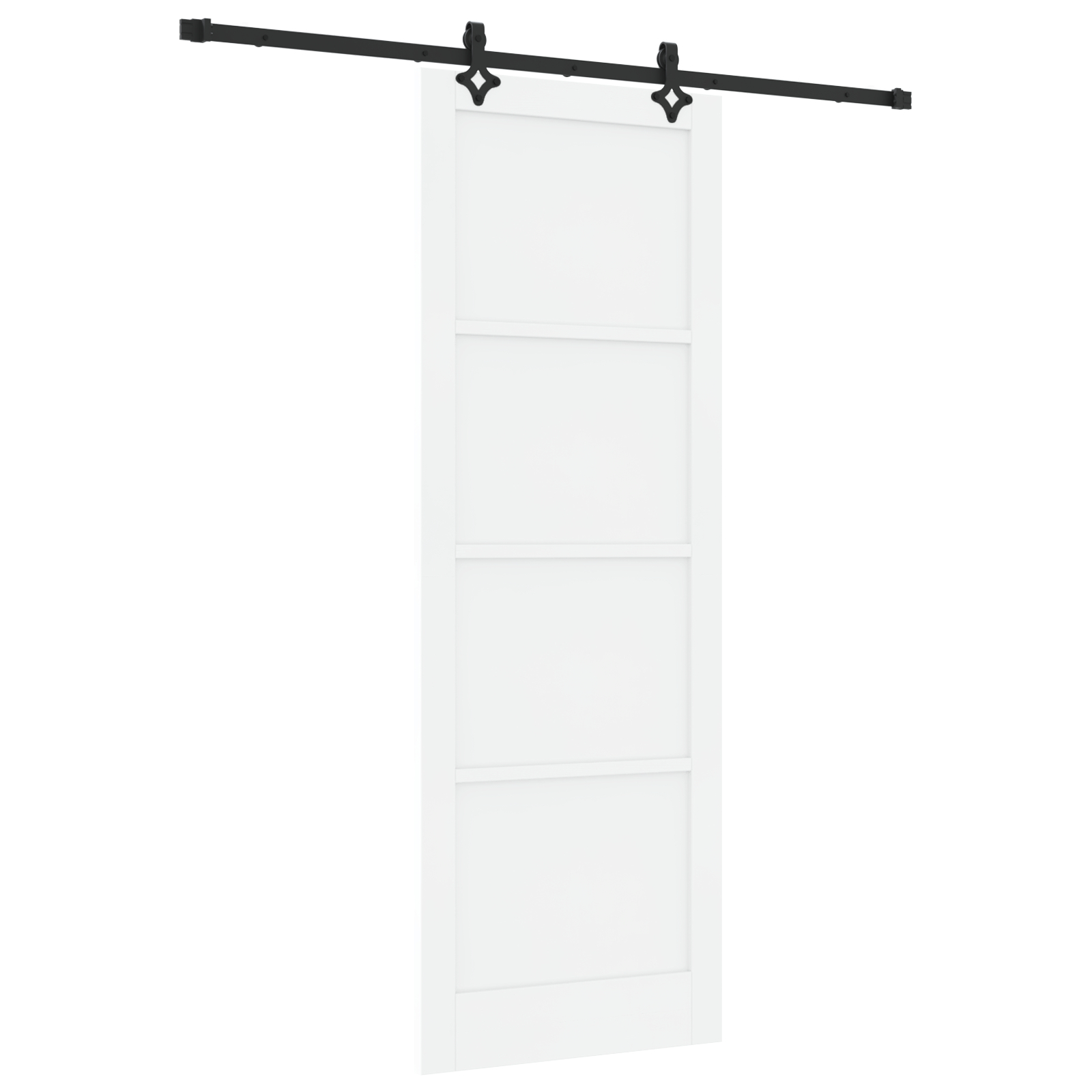 vidaXL Ușă Culisantă Manual Alb și negru 83 x 232 cm vidaXL Ușă Culisantă Manual Alb și negru 83 x 232 cm