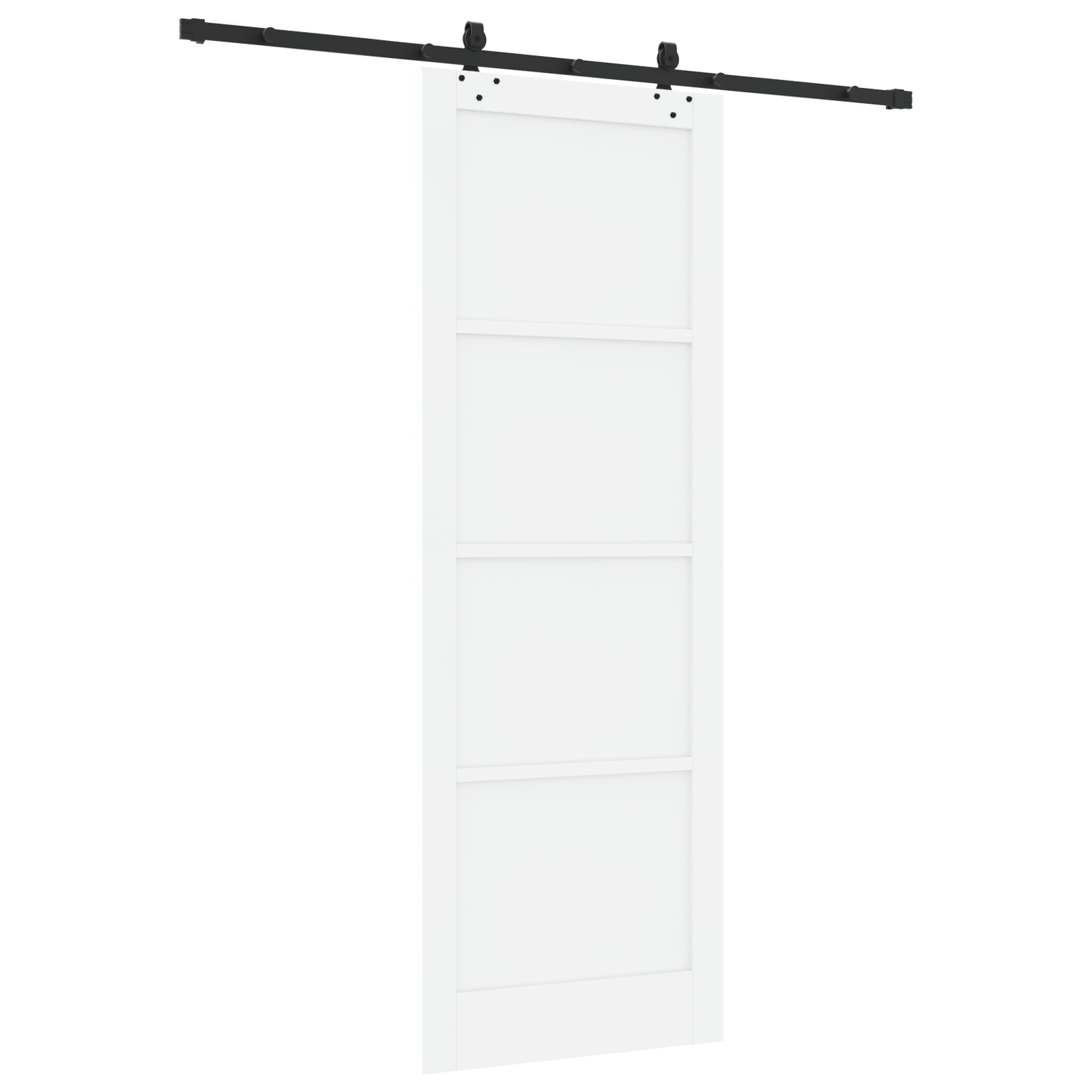 vidaXL Ușă Culisantă Manual Alb și negru 83 x 232 cm vidaXL Ușă Culisantă Manual Alb și negru 83 x 232 cm