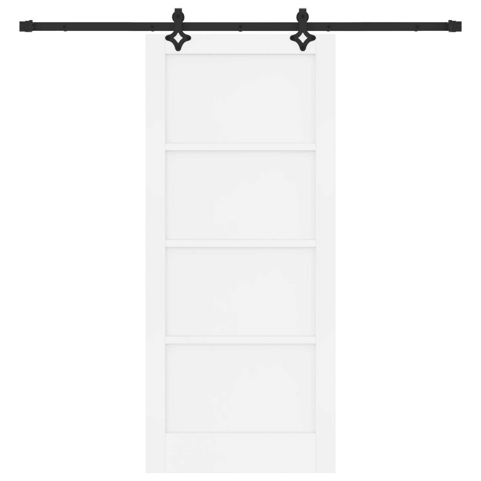 vidaXL Ușă Culisantă Manual Alb și negru 86 x 198.5 cm vidaXL Ușă Culisantă Manual Alb și negru 86 x 198.5 cm