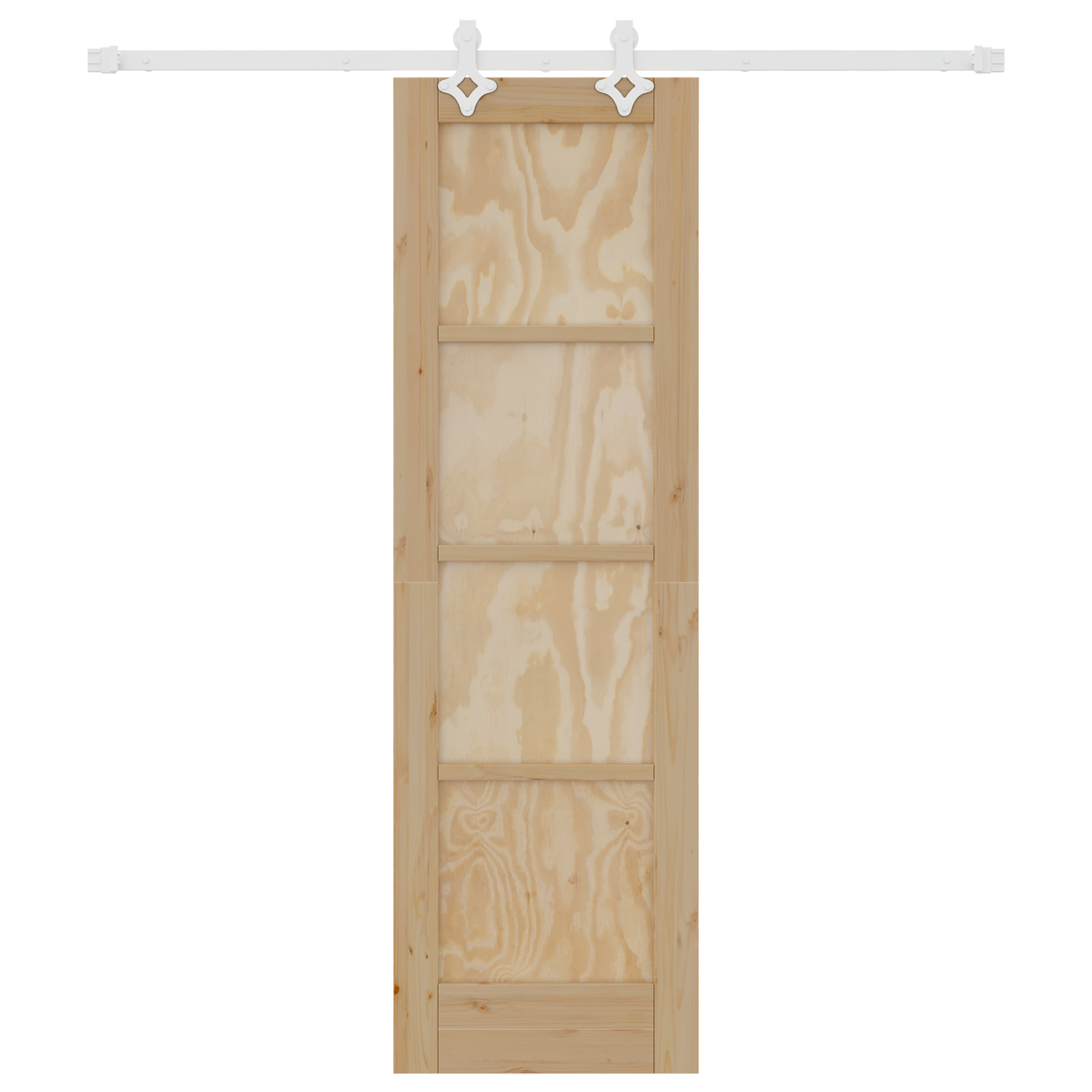 vidaXL Ușă Culisantă Manual Natural și alb 61 x 198.5 cm