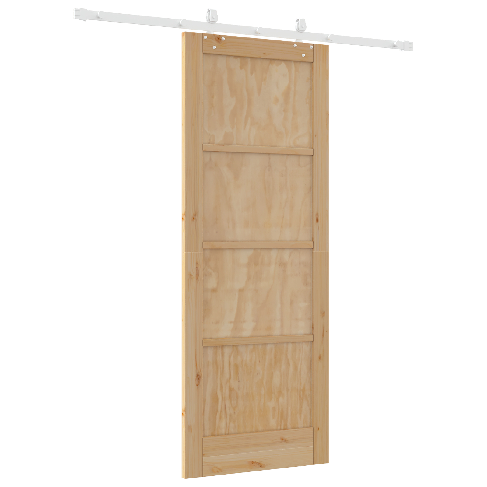 Ușă glisantă vidaXL cu set de accesorii 78x202 cm din lemn masiv de pin