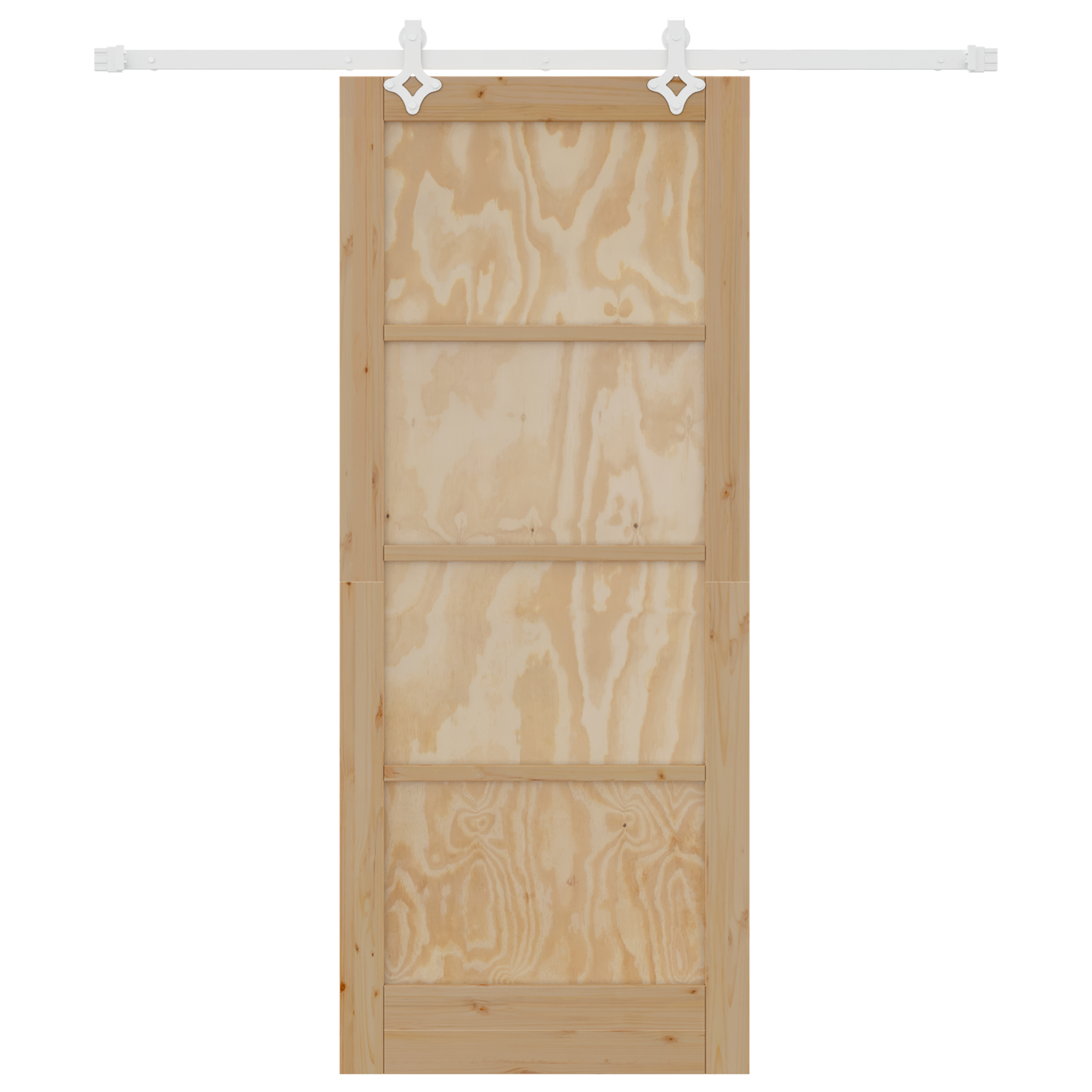 vidaXL Ușă Culisantă Manual Alb 83 x 202 cm Lemn de pin solid și oțel