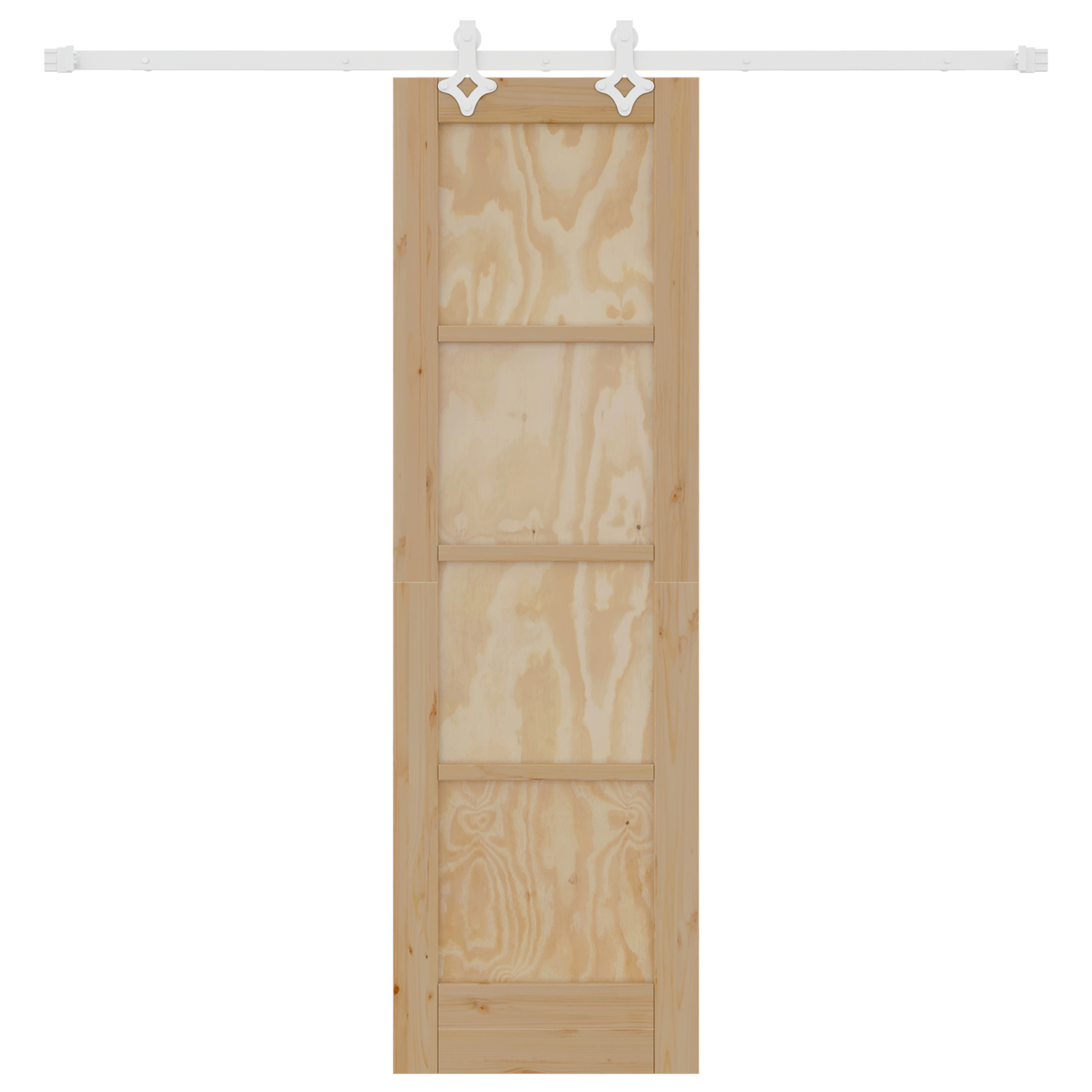 vidaXL Ușă Culisantă Manual Natural și alb 61 x 198.5 cm vidaXL Ușă Culisantă Manual Natural și alb 61 x 198.5 cm