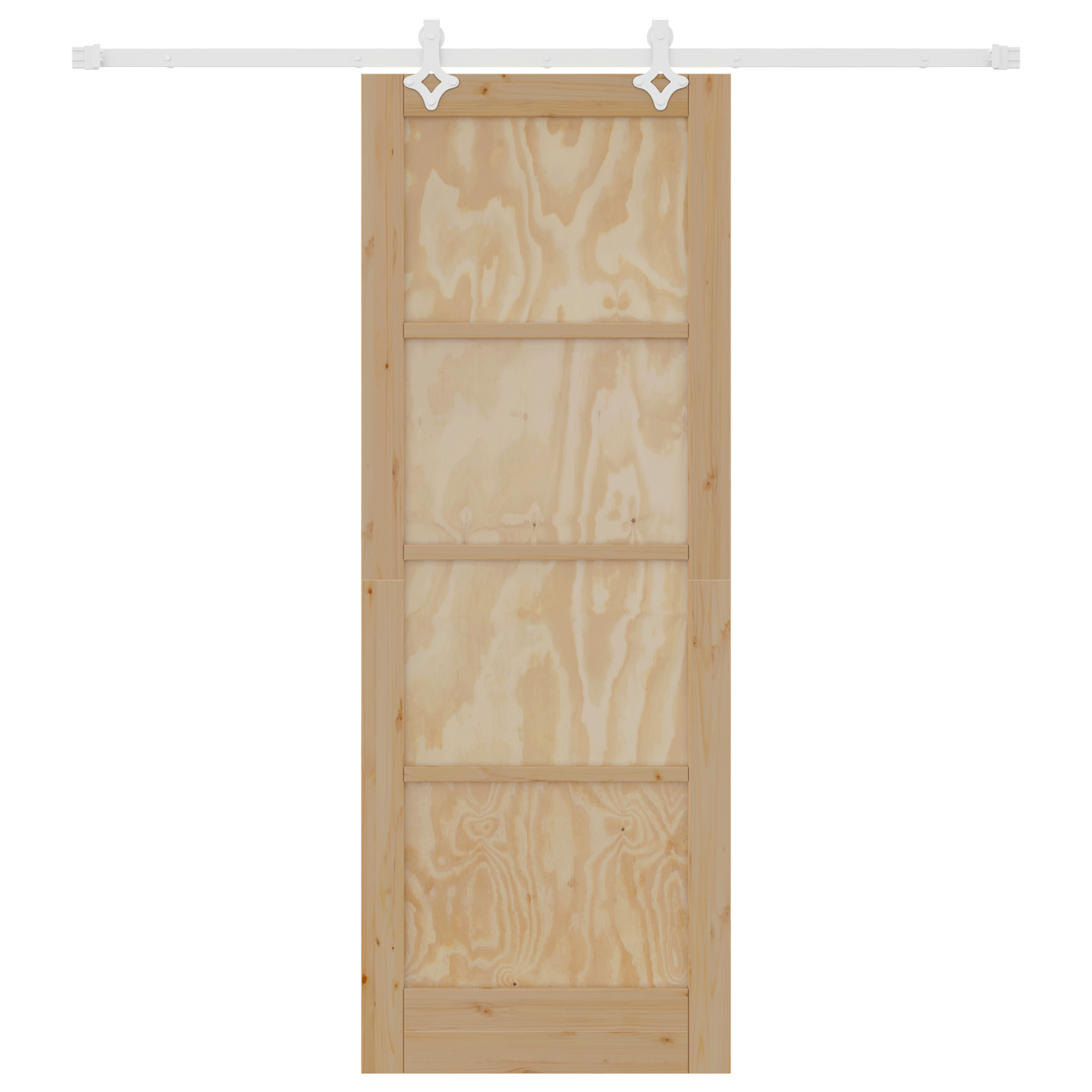 vidaXL Ușă Culisantă Manual Natural și alb 78 x 211 cm vidaXL Ușă Culisantă Manual Natural și alb 78 x 211 cm