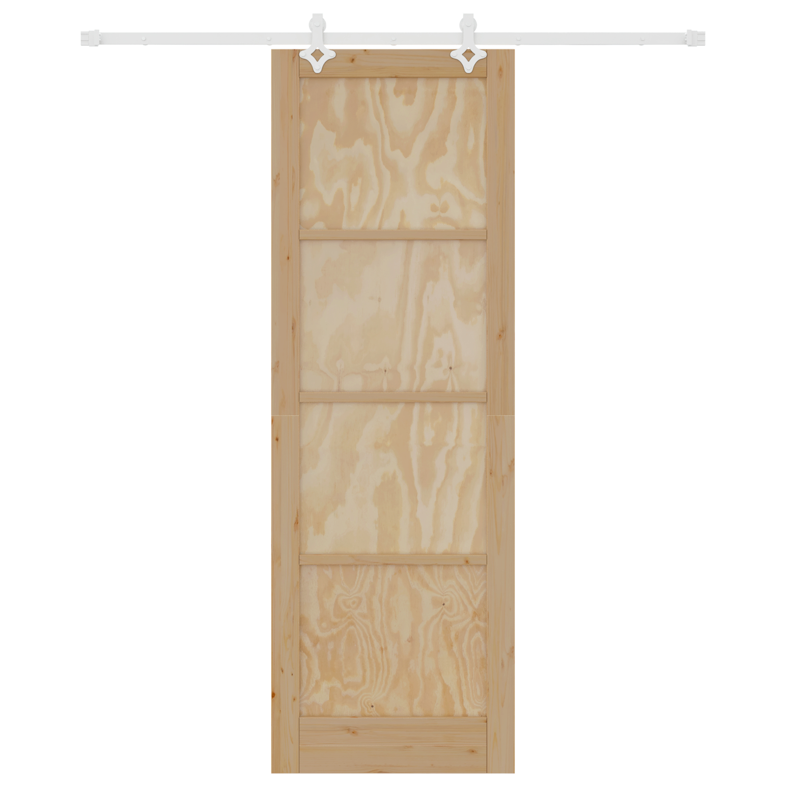 vidaXL Ușă Culisantă Manual Natural și alb 78 x 232 cm vidaXL Ușă Culisantă Manual Natural și alb 78 x 232 cm