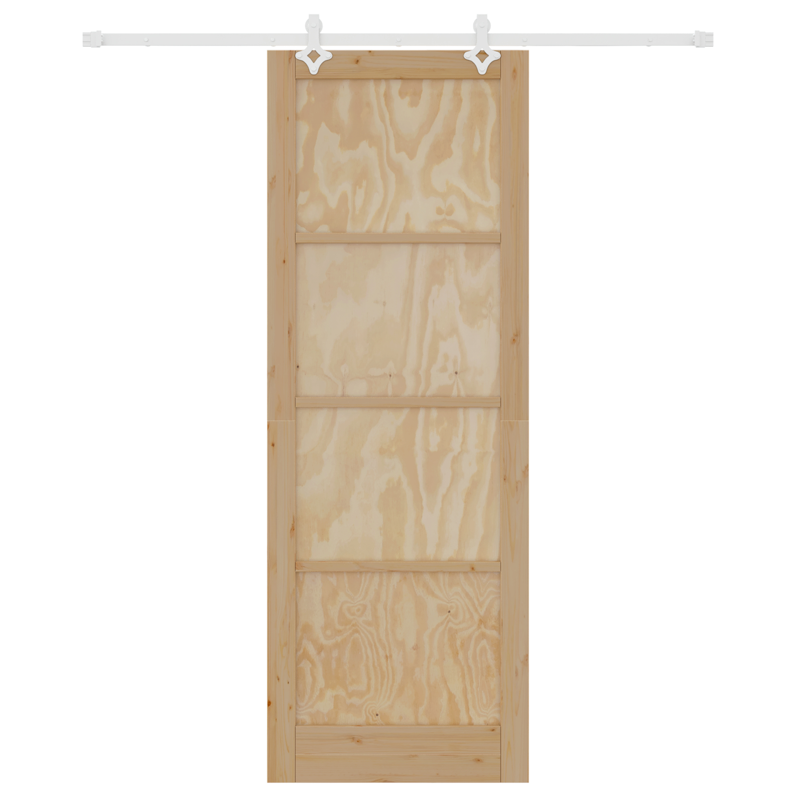 vidaXL Ușă Culisantă Manual Natural și alb 83 x 232 cm vidaXL Ușă Culisantă Manual Natural și alb 83 x 232 cm