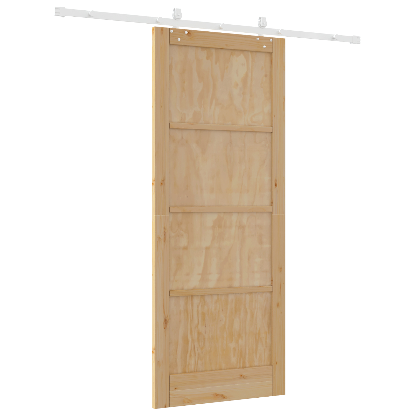 vidaXL Ușă Culisantă Manual Natural și alb 86 x 211 cm vidaXL Ușă Culisantă Manual Natural și alb 86 x 211 cm