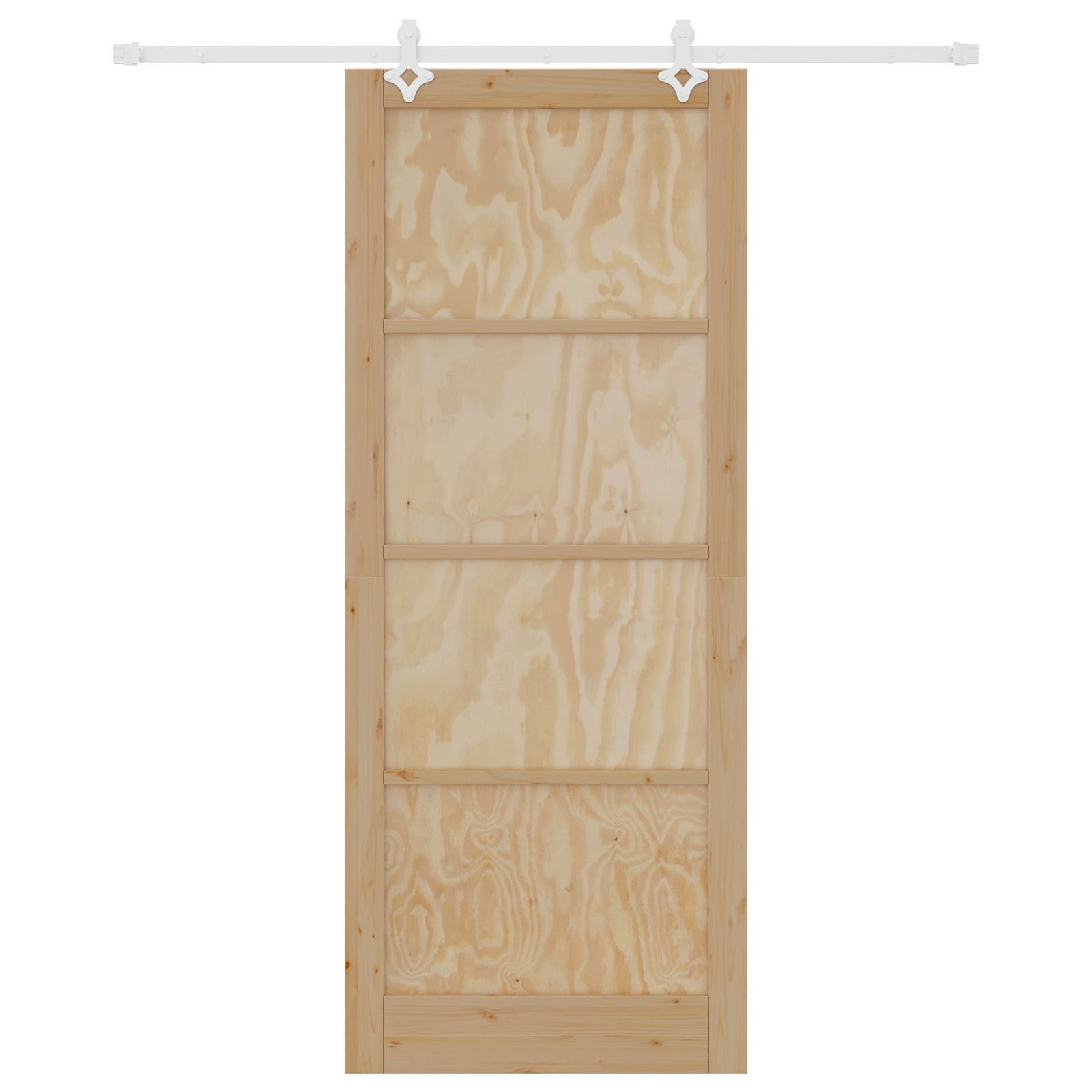 vidaXL Ușă Culisantă Manual Natural și alb 93 x 232 cm vidaXL Ușă Culisantă Manual Natural și alb 93 x 232 cm