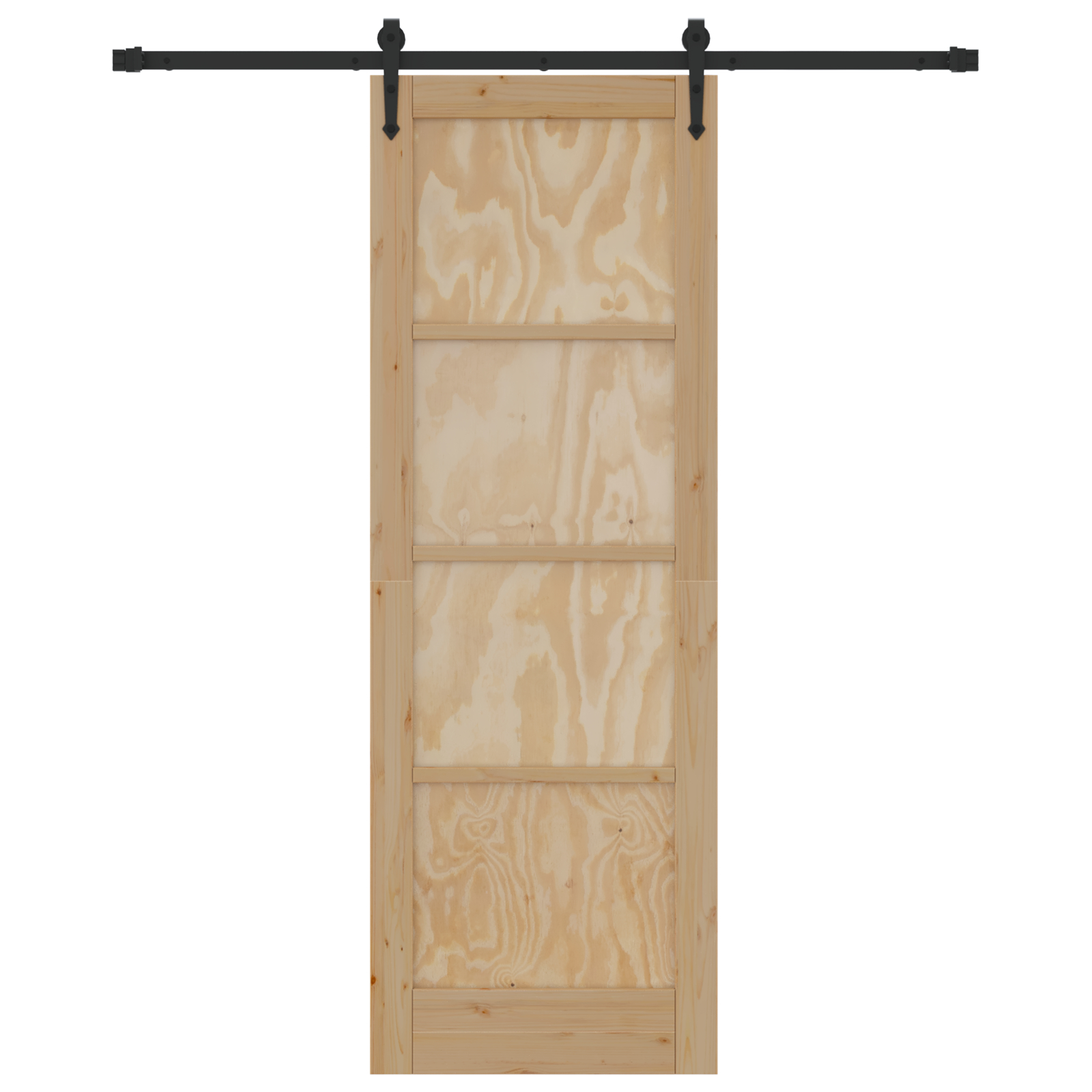 vidaXL Ușă glisantă Manual Natural și negru 73.5 x 211 cm vidaXL Ușă glisantă Manual Natural și negru 73.5 x 211 cm