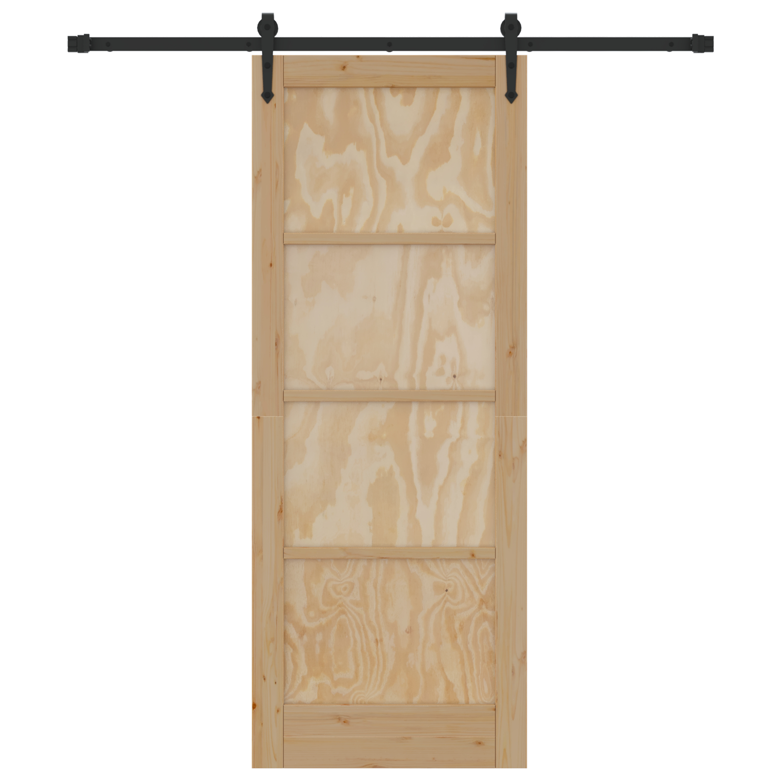 vidaXL Ușă glisantă Manual Natural și negru 78 x 202 cm vidaXL Ușă glisantă Manual Natural și negru 78 x 202 cm