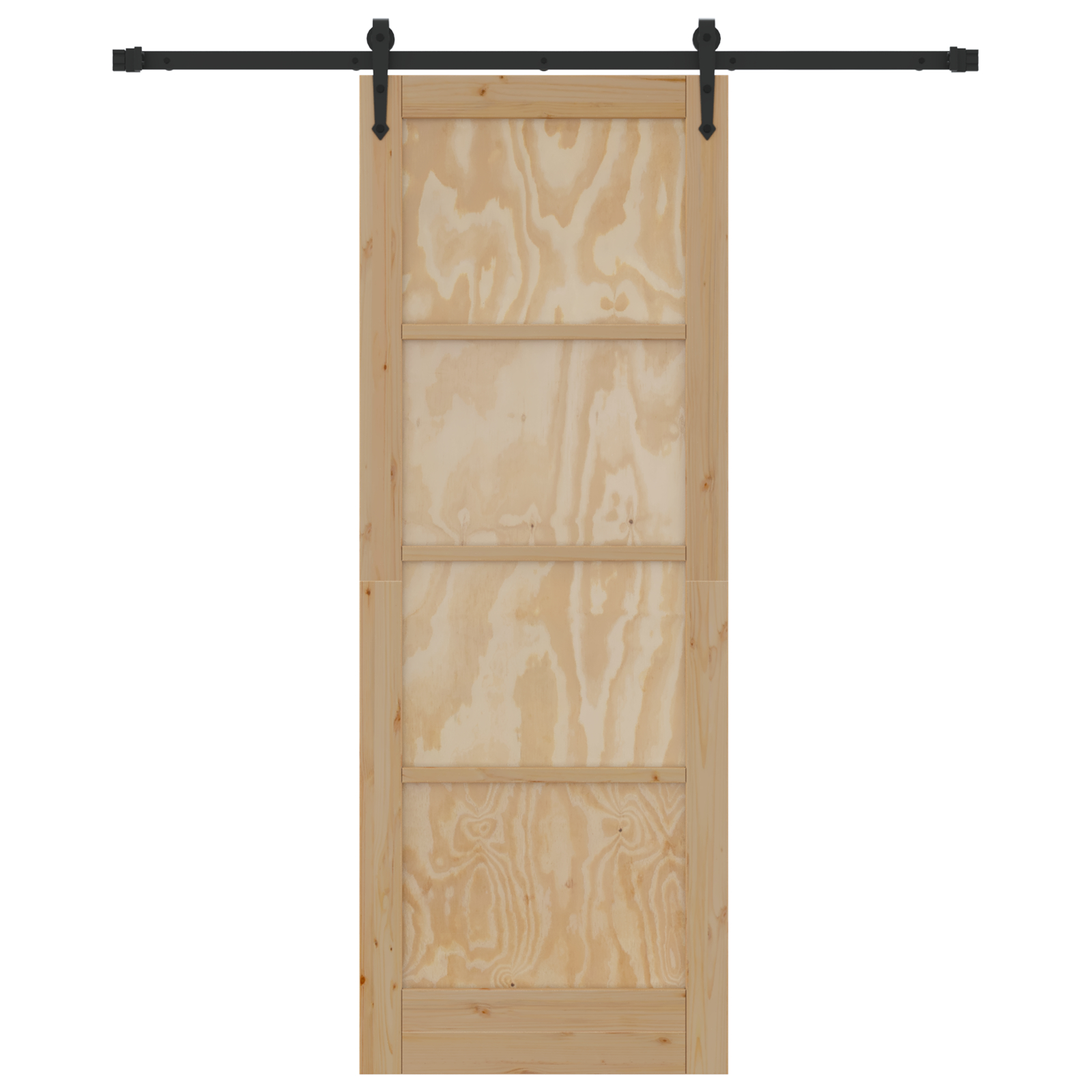 vidaXL Ușă glisantă Manual Natural și negru 78 x 211 cm vidaXL Ușă glisantă Manual Natural și negru 78 x 211 cm