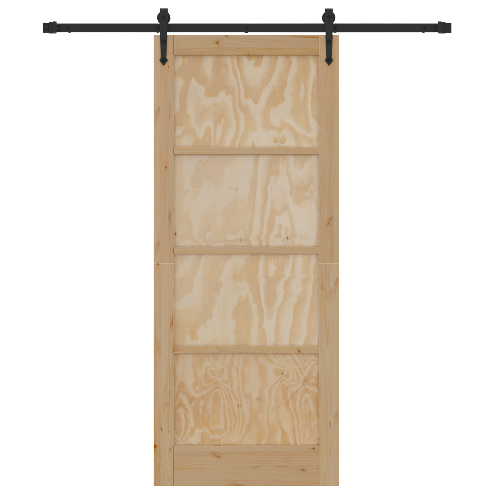 vidaXL Ușă glisantă Manual Natural și negru 83 x 202 cm vidaXL Ușă glisantă Manual Natural și negru 83 x 202 cm