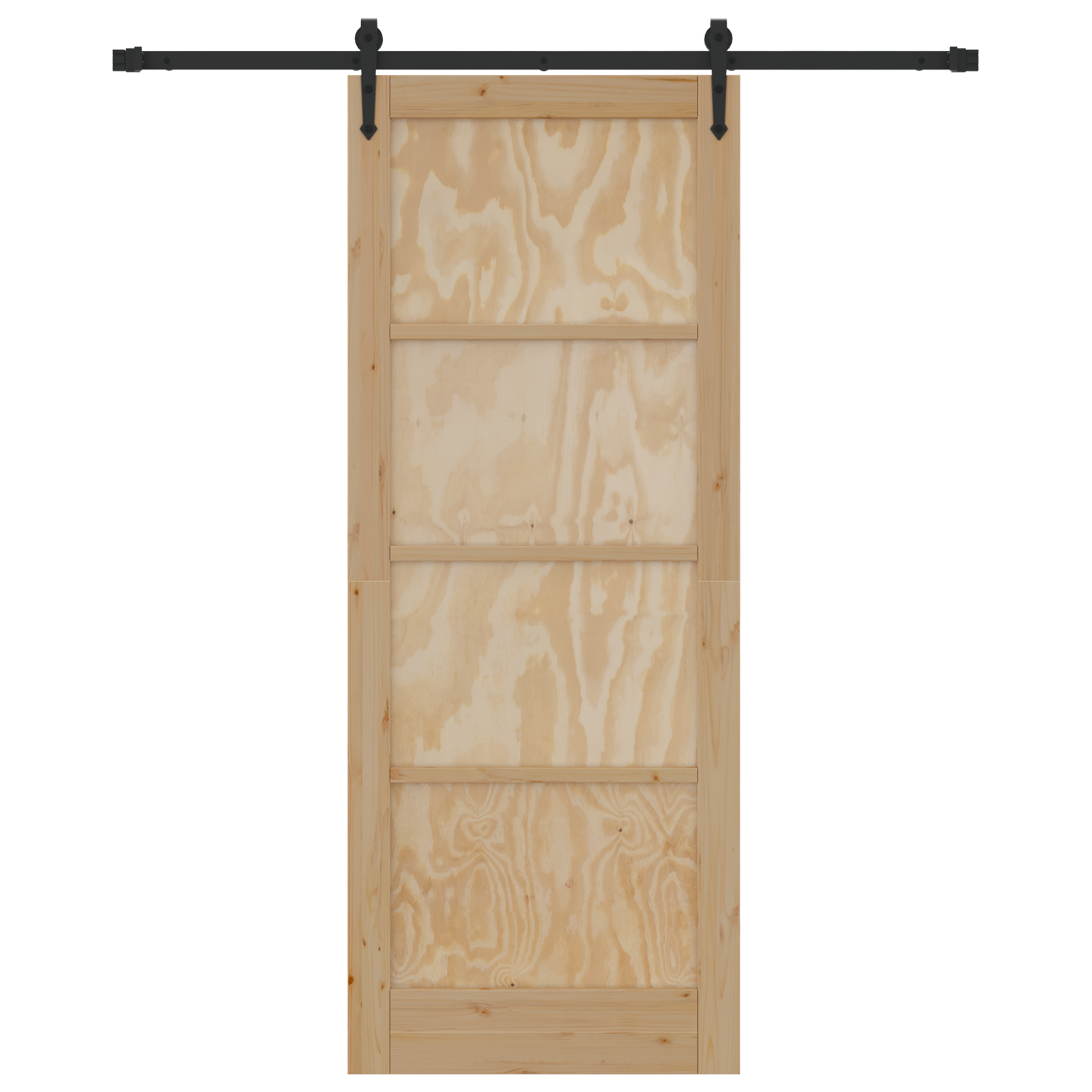 vidaXL Ușă glisantă Manual Natural și negru 83 x 211 cm vidaXL Ușă glisantă Manual Natural și negru 83 x 211 cm