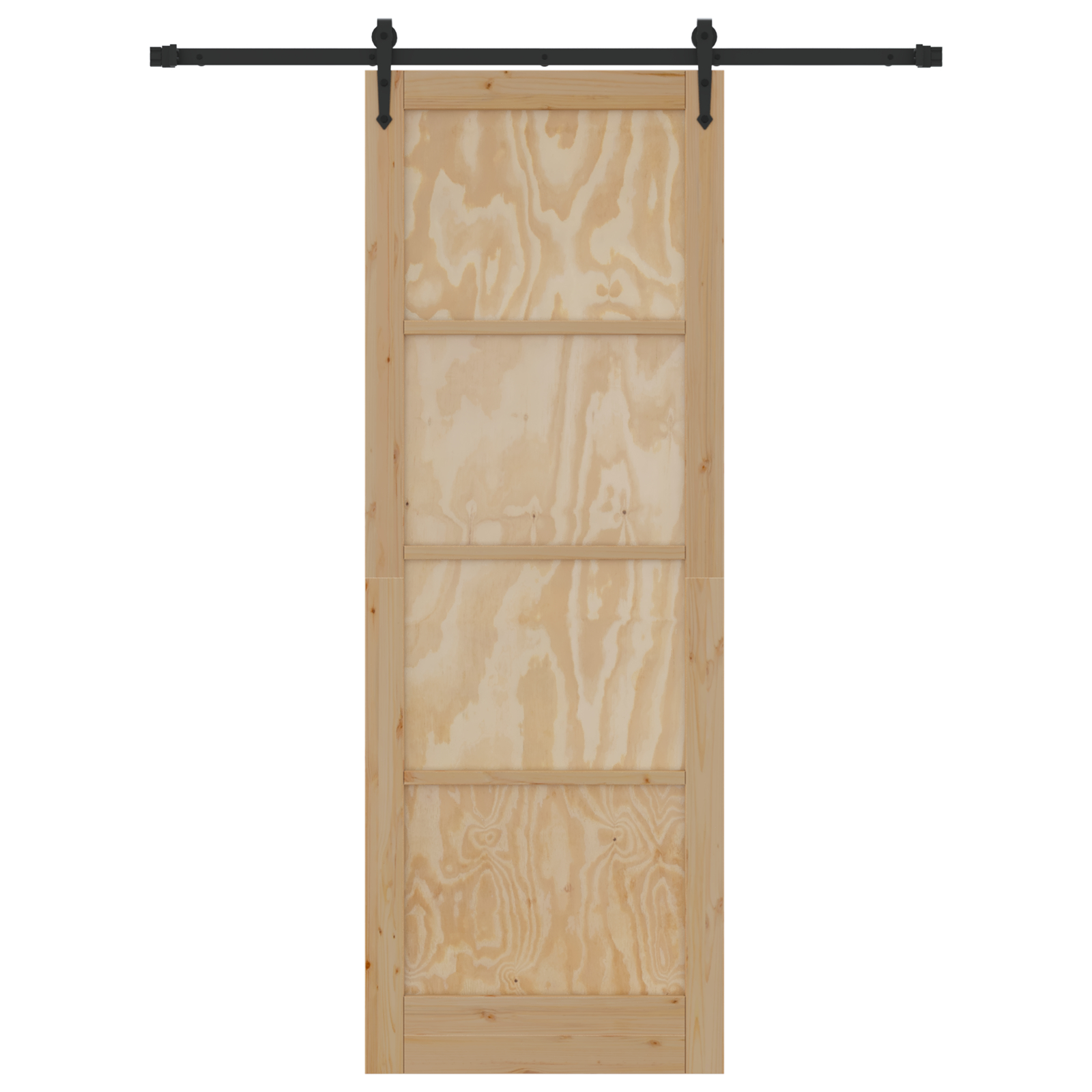 vidaXL Ușă glisantă Manual Natural și negru 83 x 232 cm vidaXL Ușă glisantă Manual Natural și negru 83 x 232 cm