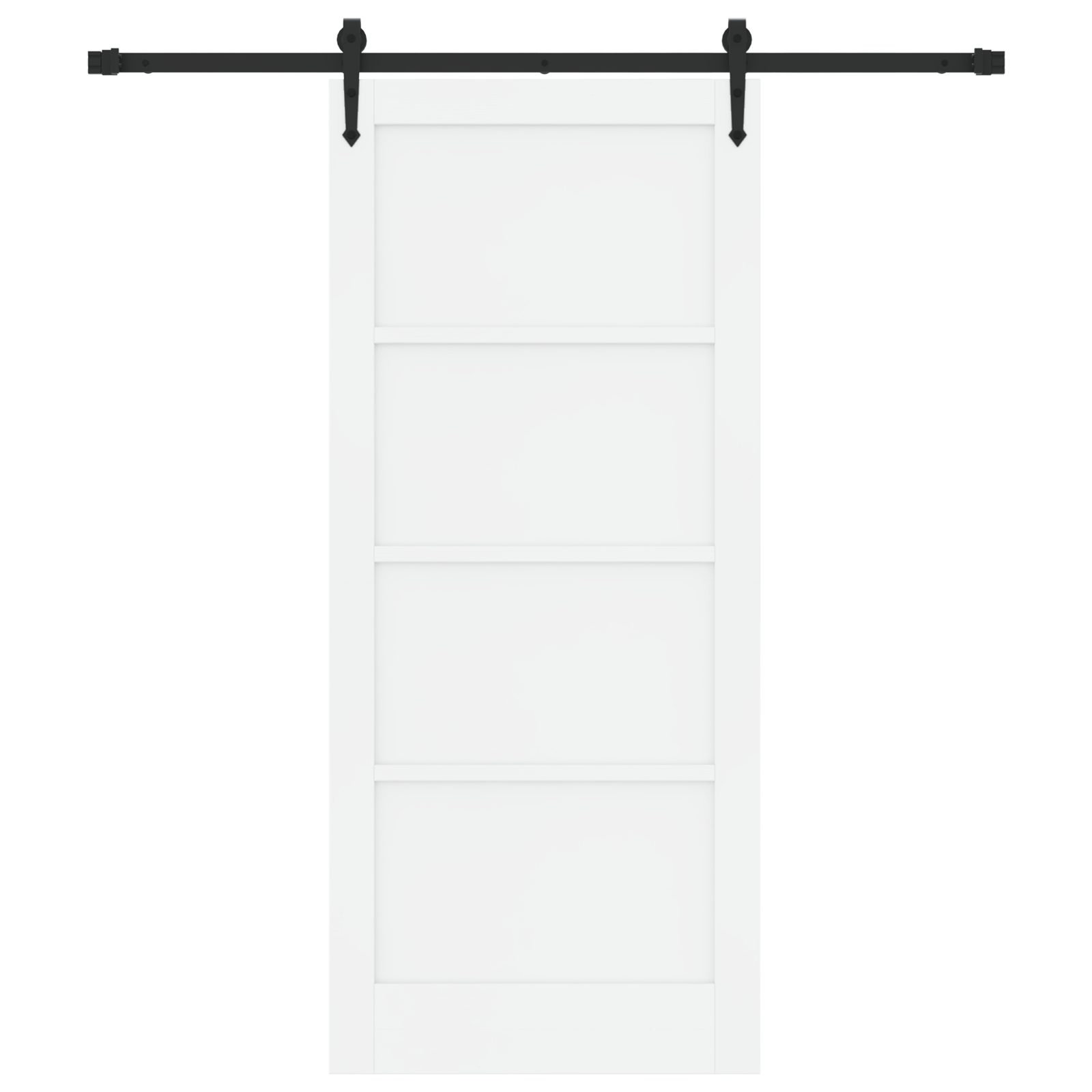 vidaXL Ușă glisantă Manual Alb și negru 86 x 198.5 cm vidaXL Ușă glisantă Manual Alb și negru 86 x 198.5 cm
