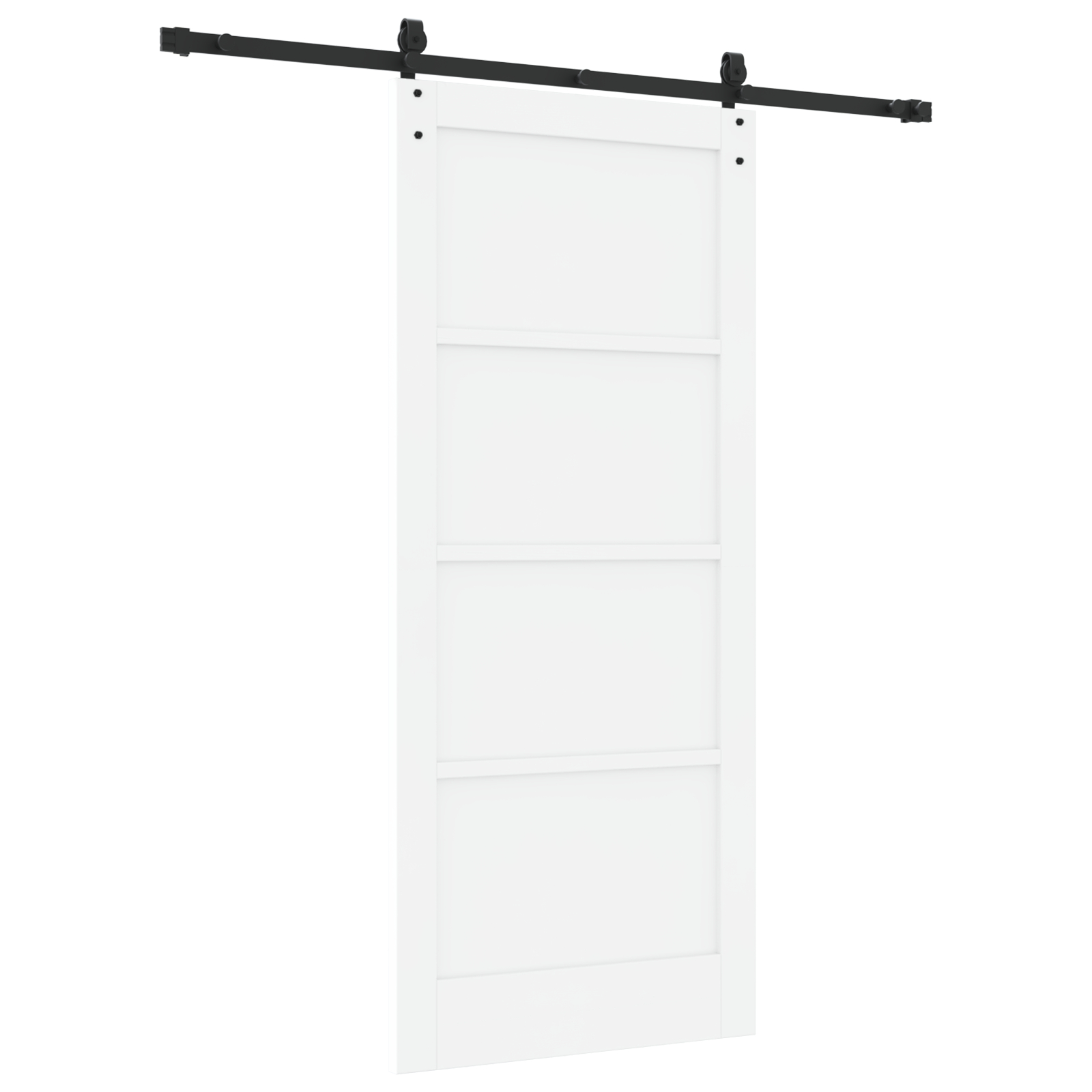 vidaXL Ușă glisantă Manual Alb și negru 86 x 198.5 cm vidaXL Ușă glisantă Manual Alb și negru 86 x 198.5 cm
