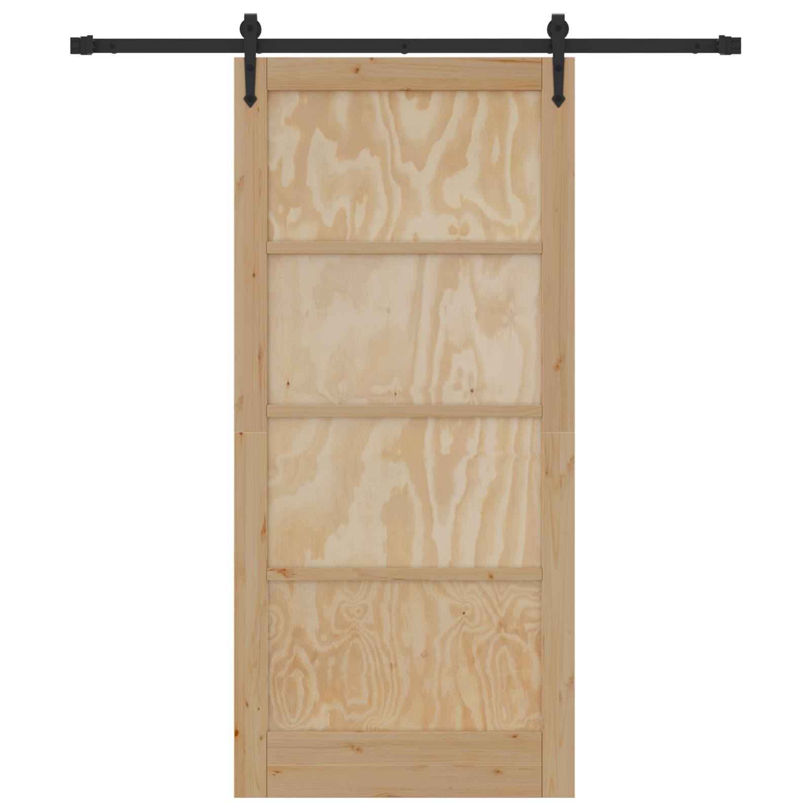 vidaXL Ușă glisantă Manual Natural și negru 93 x 202 cm vidaXL Ușă glisantă Manual Natural și negru 93 x 202 cm