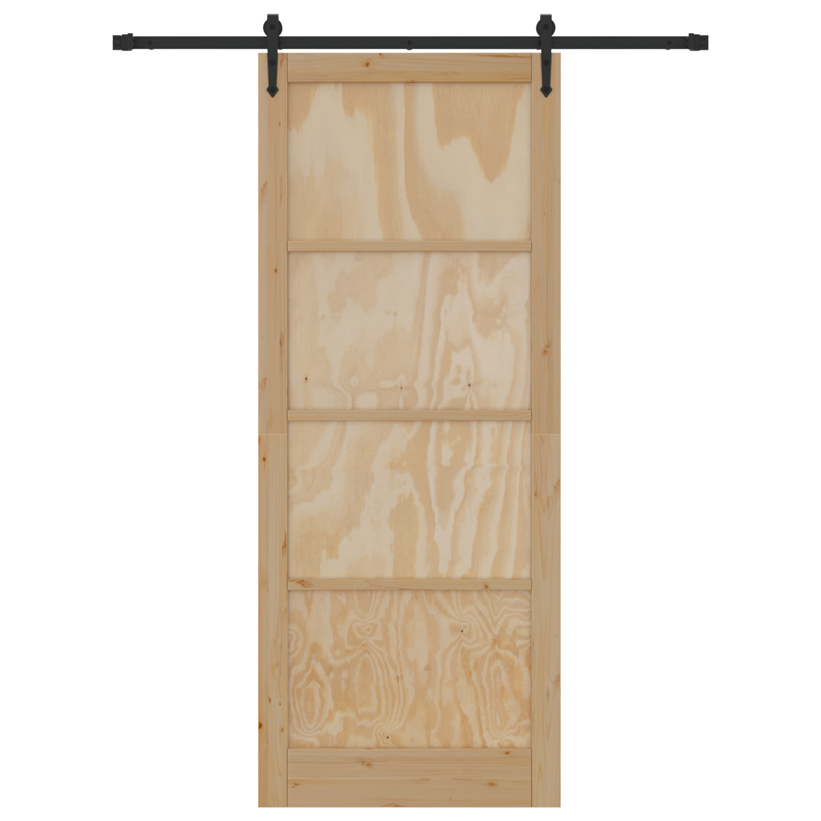 vidaXL Ușă glisantă Manual Natural și negru 93 x 232 cm vidaXL Ușă glisantă Manual Natural și negru 93 x 232 cm