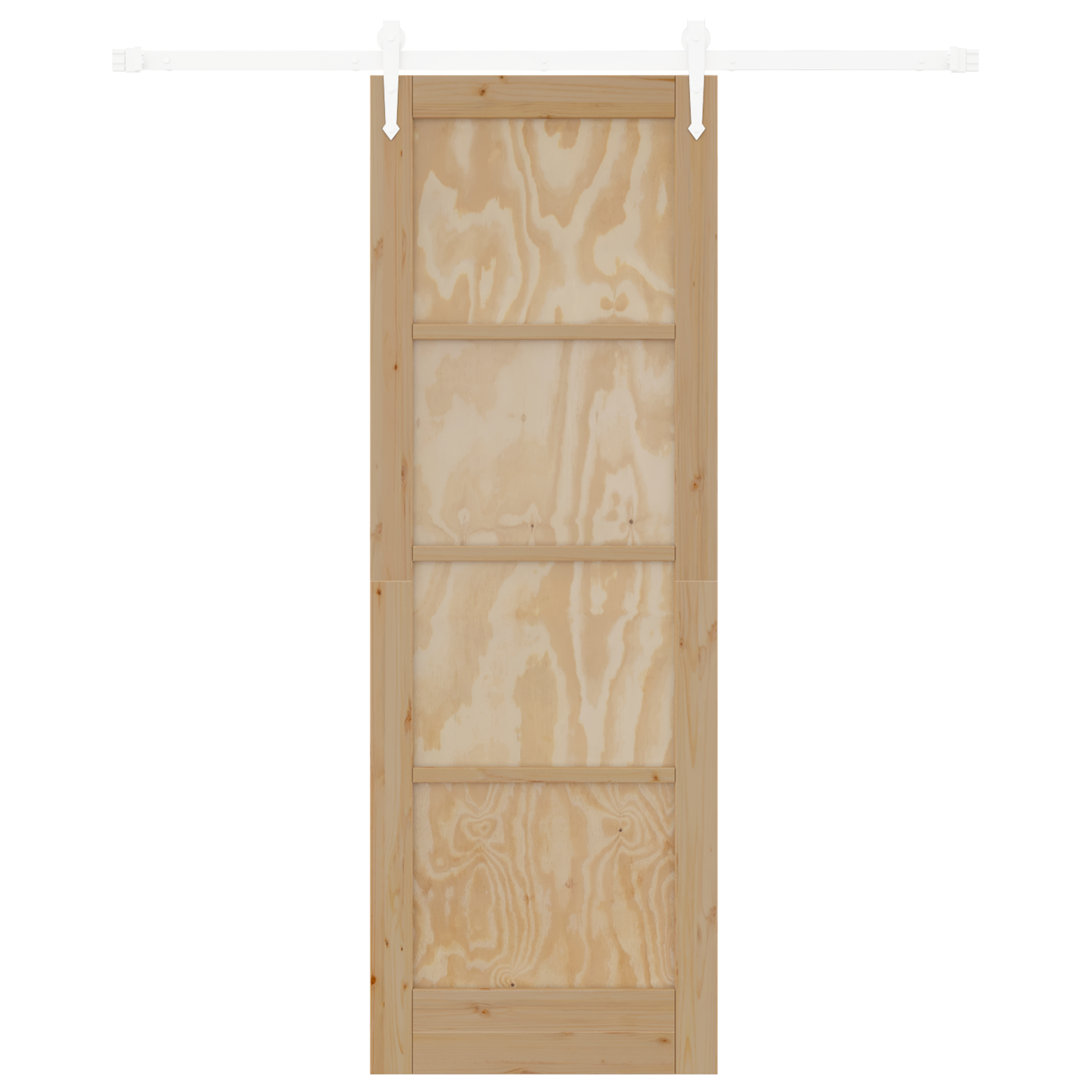 vidaXL Ușă glisantă Manual Natural și alb 73.5 x 211 cm