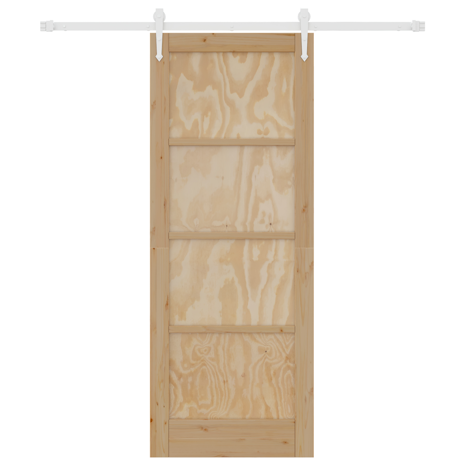 vidaXL Ușă glisantă Manual Natural și alb 78 x 202 cm vidaXL Ușă glisantă Manual Natural și alb 78 x 202 cm