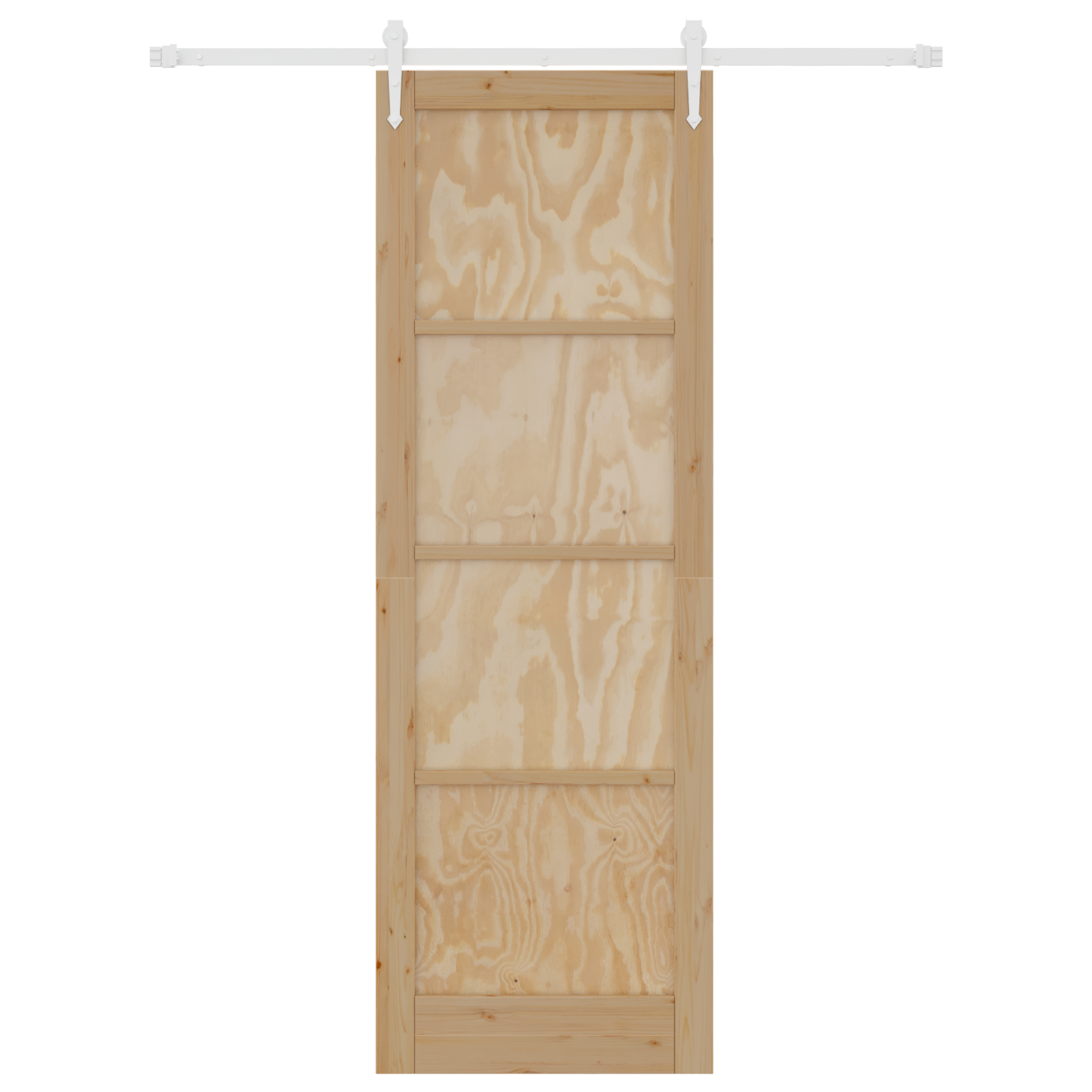 vidaXL Ușă glisantă Manual Natural și alb 78 x 232 cm