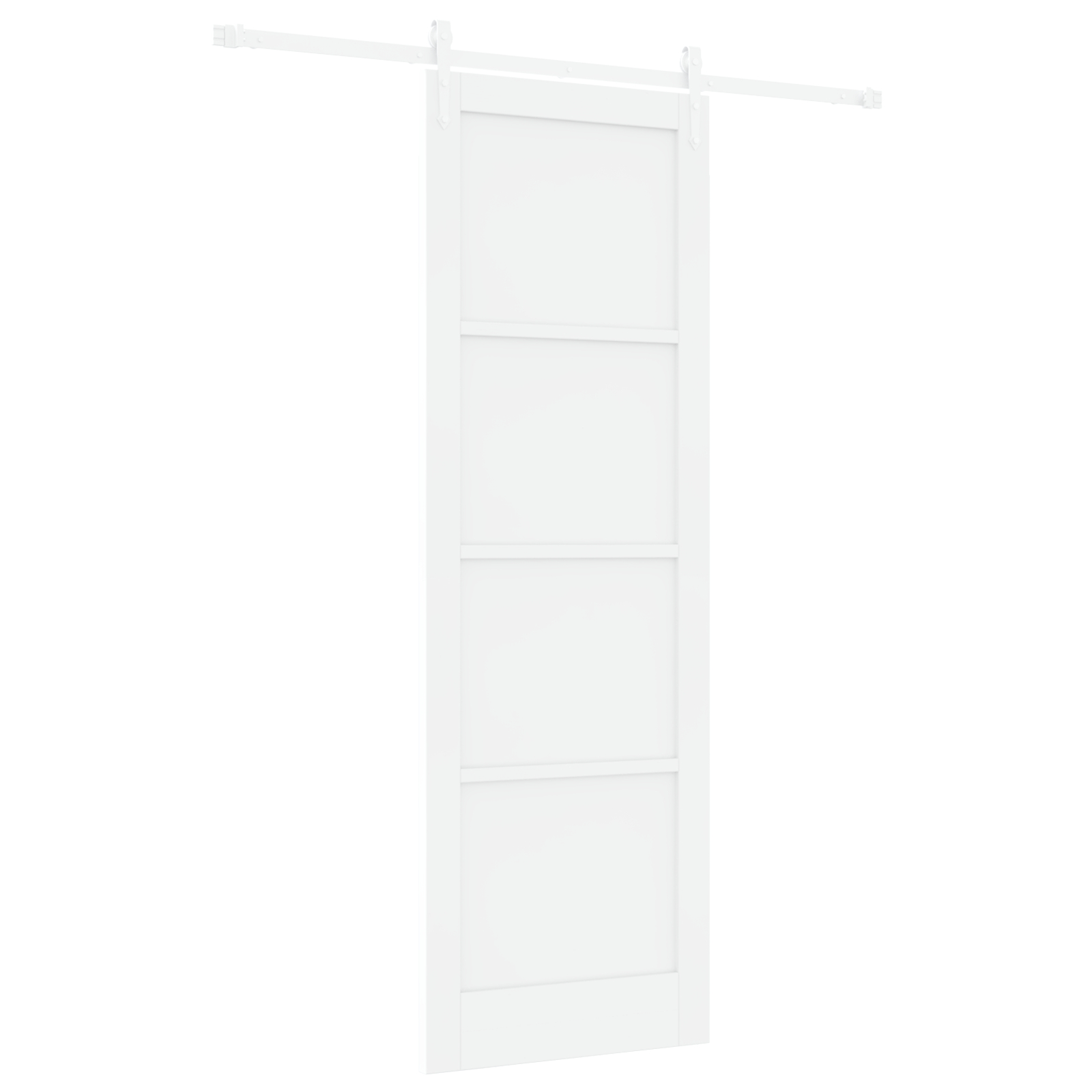 vidaXL Ușă glisantă Manual Alb 78 x 232 cm Lemn masiv de pin și oțel vidaXL Ușă glisantă Manual Alb 78 x 232 cm Lemn masiv de pin și oțel