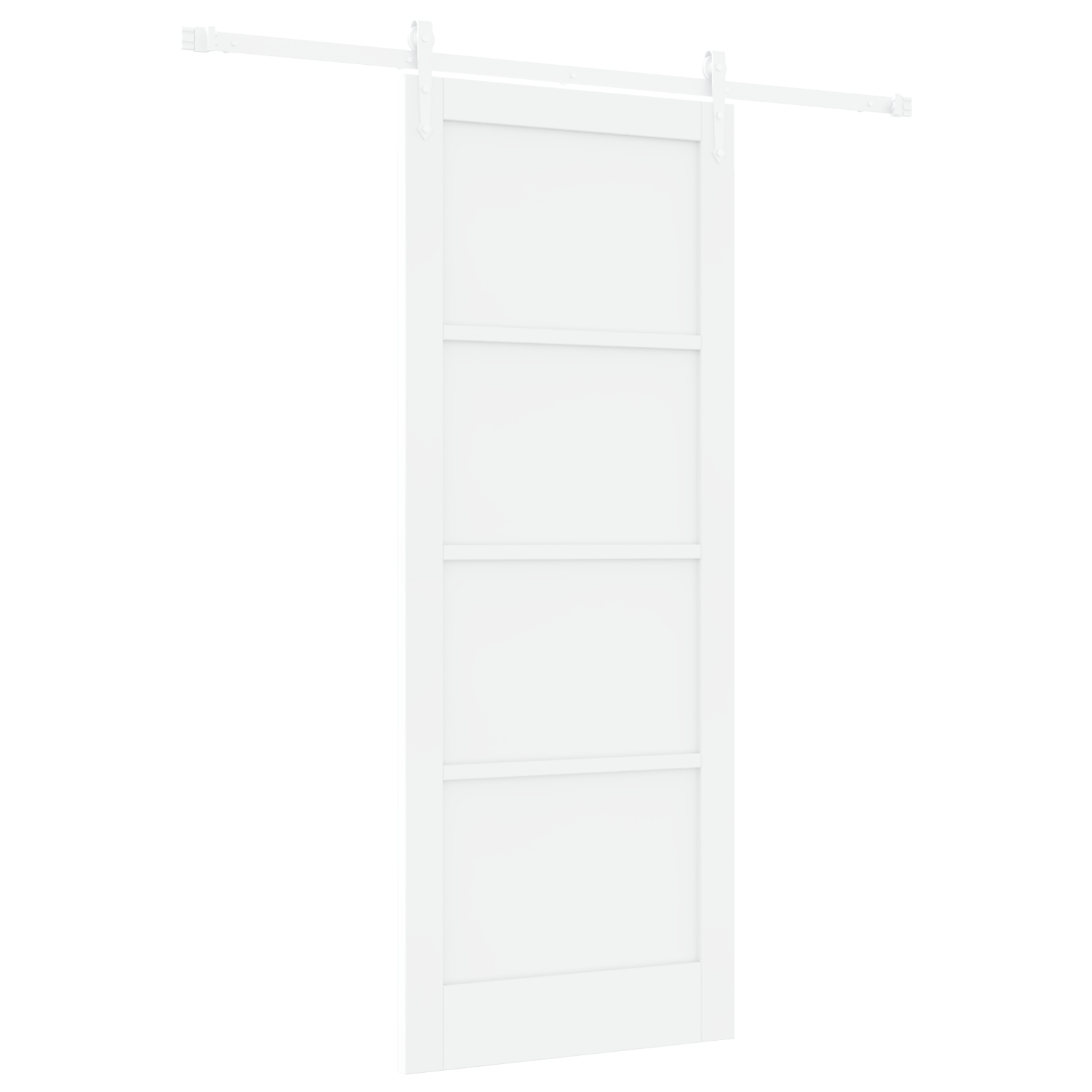 vidaXL Ușă glisantă Manual Alb 83 x 211 cm Lemn masiv de pin și oțel vidaXL Ușă glisantă Manual Alb 83 x 211 cm Lemn masiv de pin și oțel