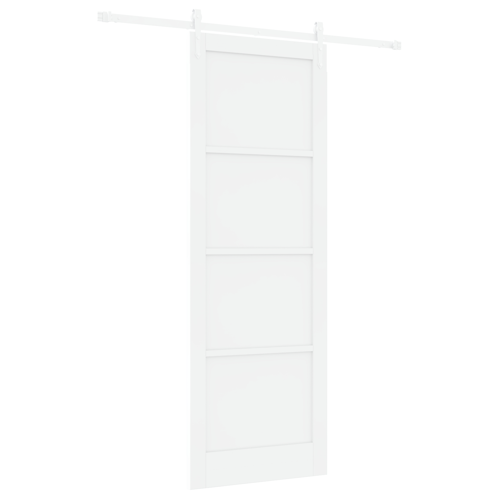 vidaXL Ușă glisantă Manual Alb 83 x 232 cm Lemn masiv de pin și oțel vidaXL Ușă glisantă Manual Alb 83 x 232 cm Lemn masiv de pin și oțel