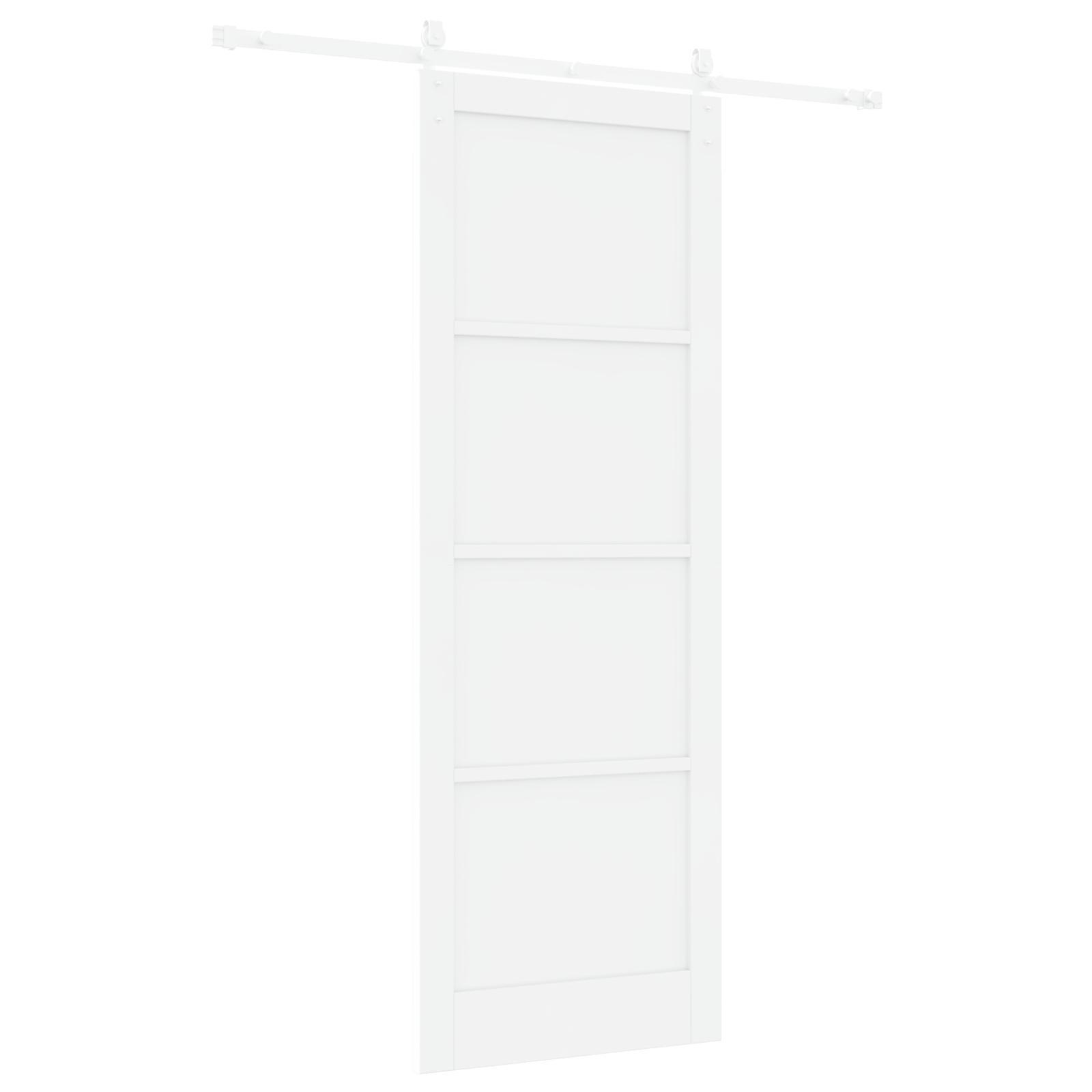 vidaXL Ușă glisantă Manual Alb 83 x 232 cm Lemn masiv de pin și oțel vidaXL Ușă glisantă Manual Alb 83 x 232 cm Lemn masiv de pin și oțel