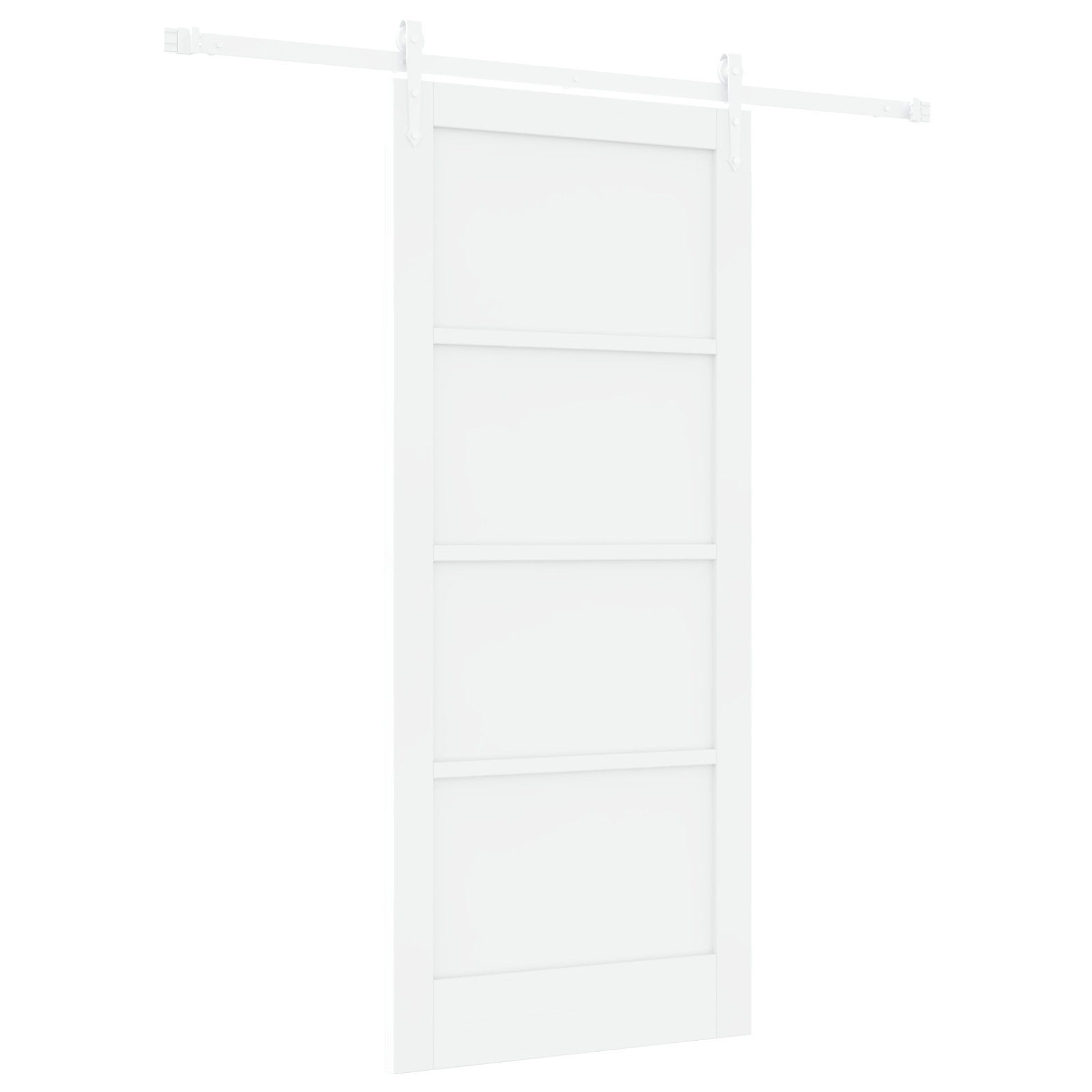 vidaXL Ușă glisantă Manual Alb 86 x 198.5 cm Lemn masiv de pin și oțel vidaXL Ușă glisantă Manual Alb 86 x 198.5 cm Lemn masiv de pin și oțel