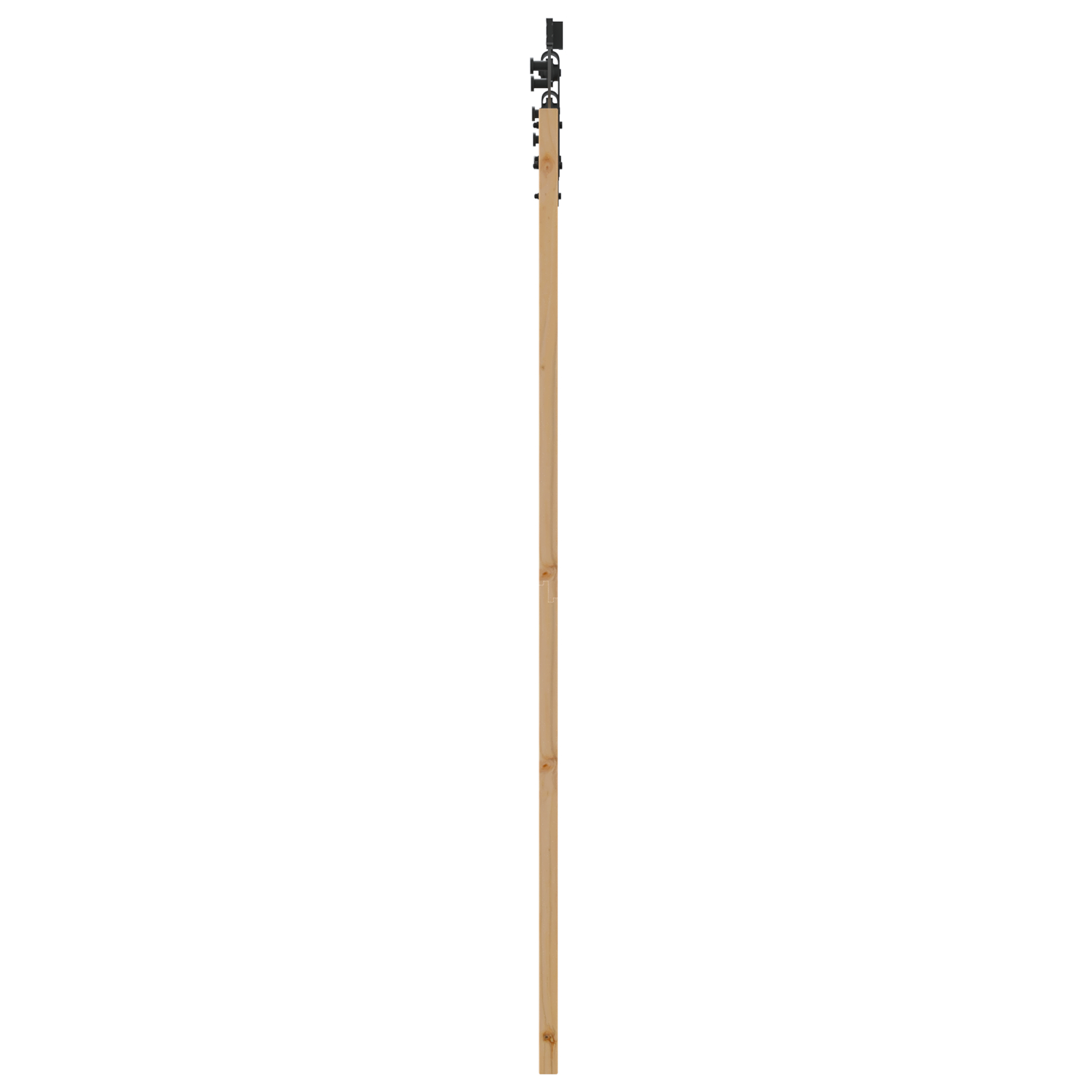 vidaXL Ușă glisantă Manual Natural și negru 61 x 198.5 cm vidaXL Ușă glisantă Manual Natural și negru 61 x 198.5 cm