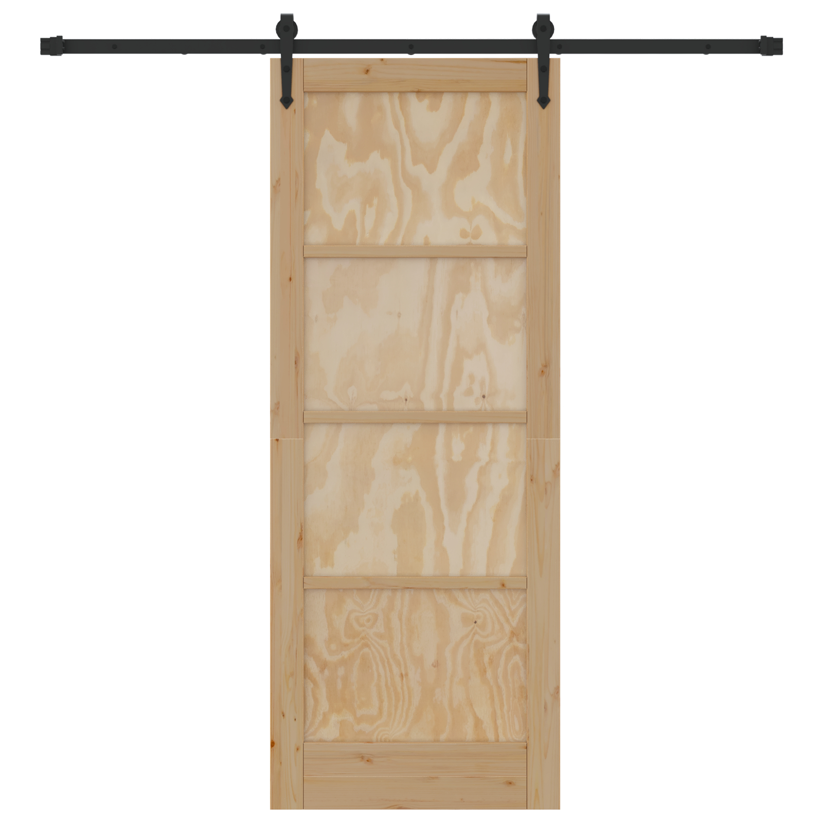 vidaXL Ușă glisantă Manual Natural și negru 78 x 202 cm vidaXL Ușă glisantă Manual Natural și negru 78 x 202 cm