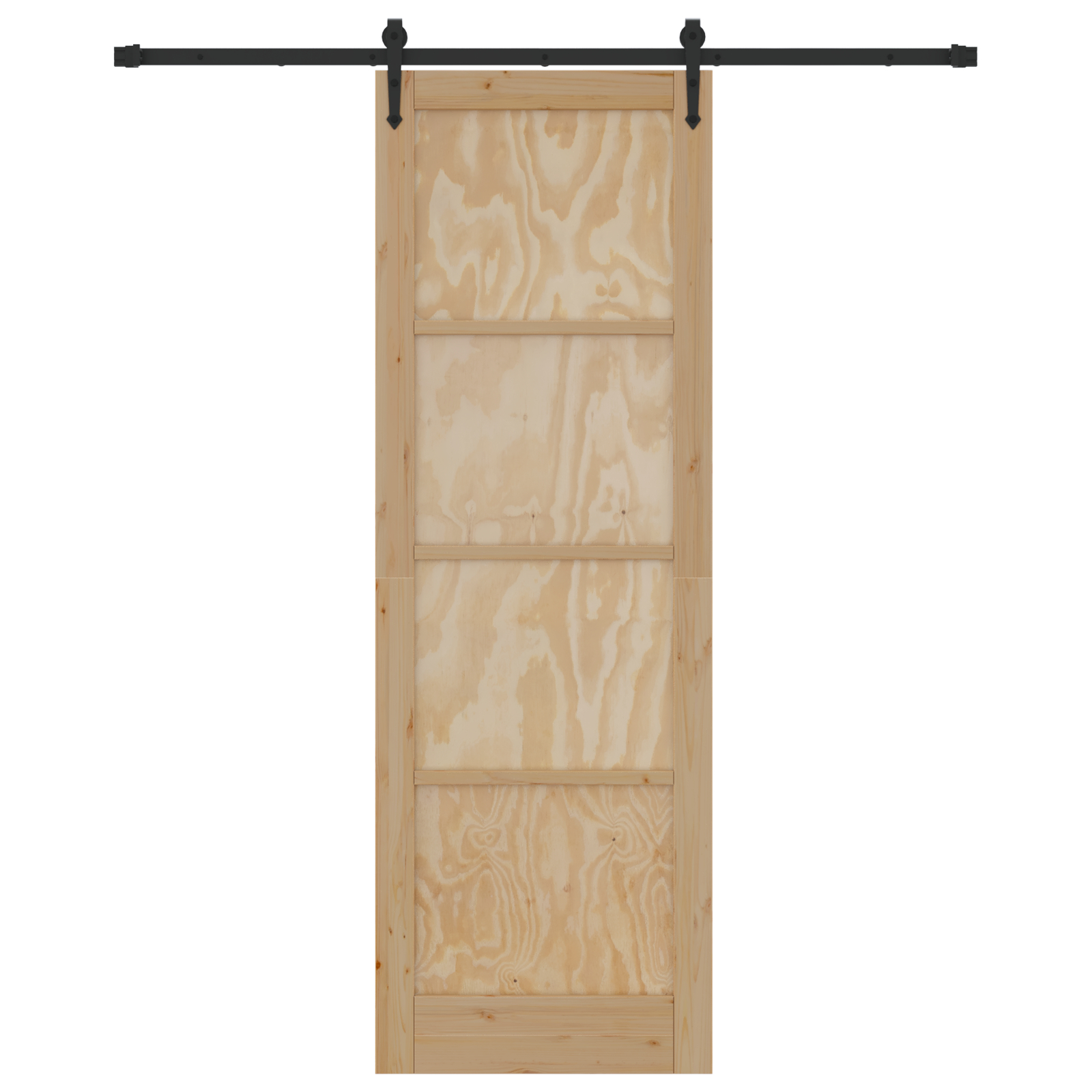 vidaXL Ușă glisantă Manual Natural și negru 78 x 232 cm vidaXL Ușă glisantă Manual Natural și negru 78 x 232 cm