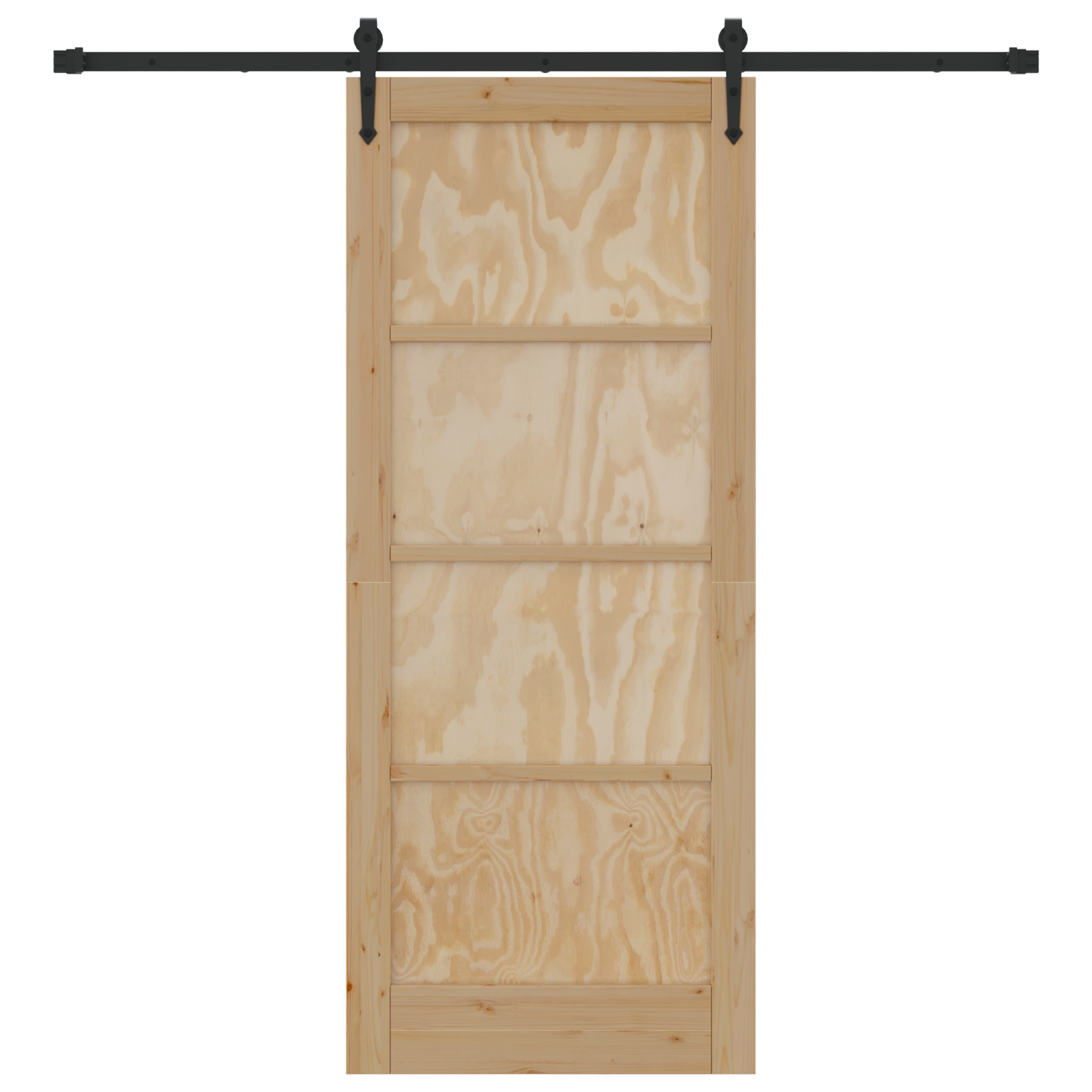 vidaXL Ușă glisantă Manual Natural și negru 83 x 202 cm vidaXL Ușă glisantă Manual Natural și negru 83 x 202 cm