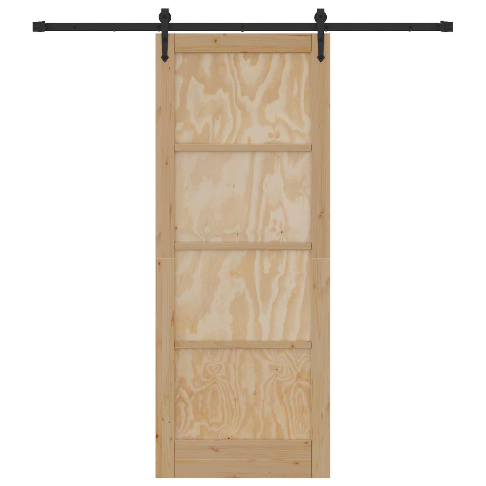 vidaXL Ușă glisantă Manual Natural și negru 83 x 211 cm vidaXL Ușă glisantă Manual Natural și negru 83 x 211 cm