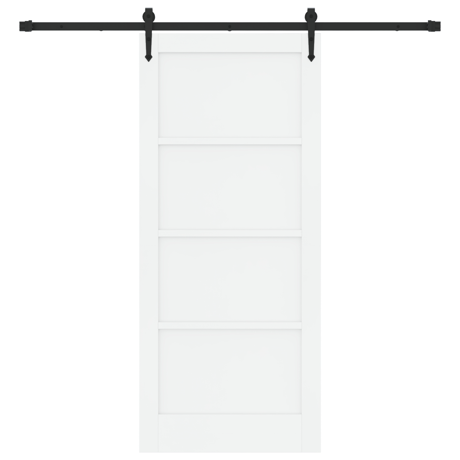 vidaXL Ușă glisantă Manual Alb și negru 86 x 198.5 cm vidaXL Ușă glisantă Manual Alb și negru 86 x 198.5 cm